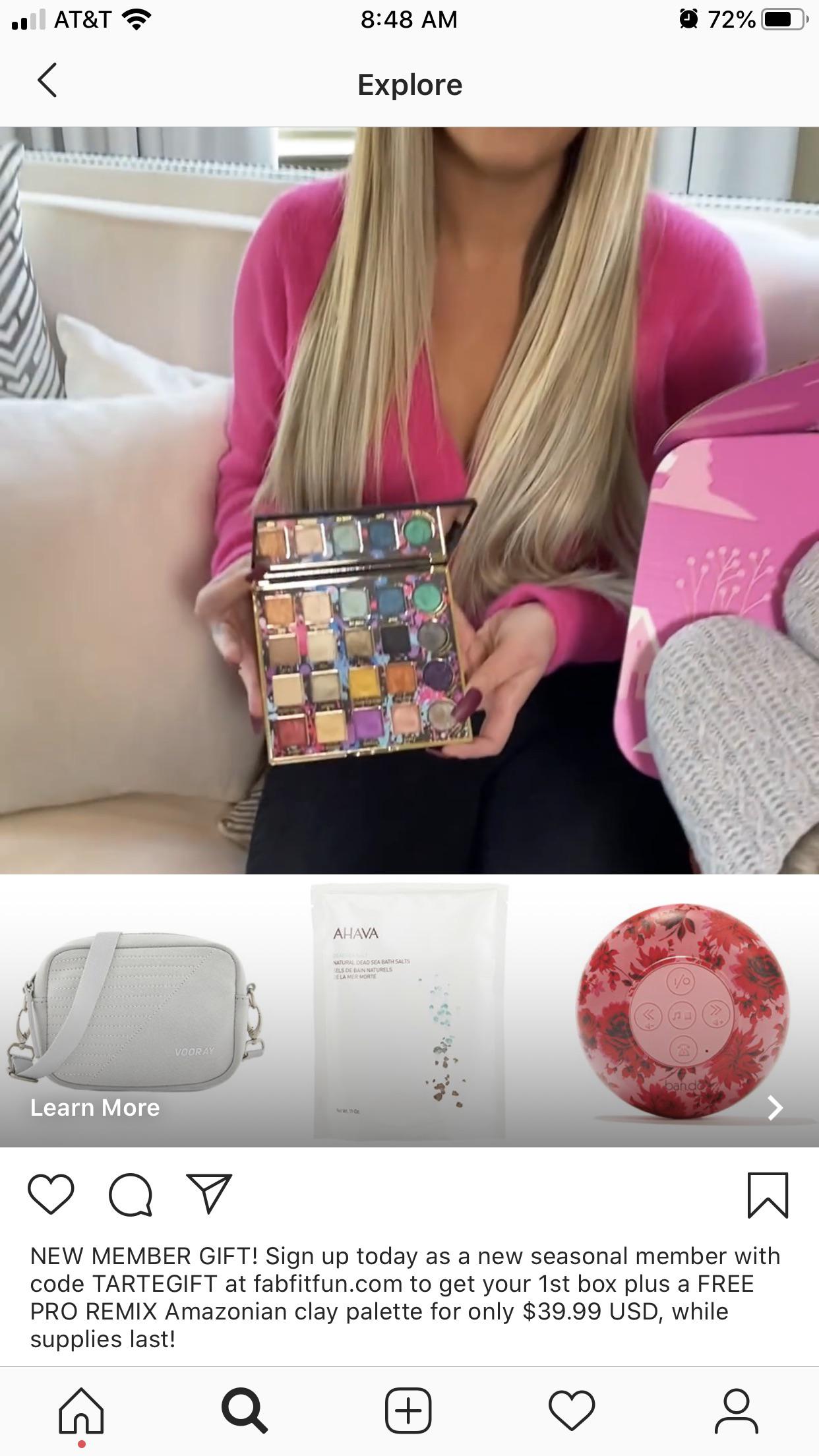 New Fab Fit Fun coupon, 10 off plus a free Tarte Pro Remix palette