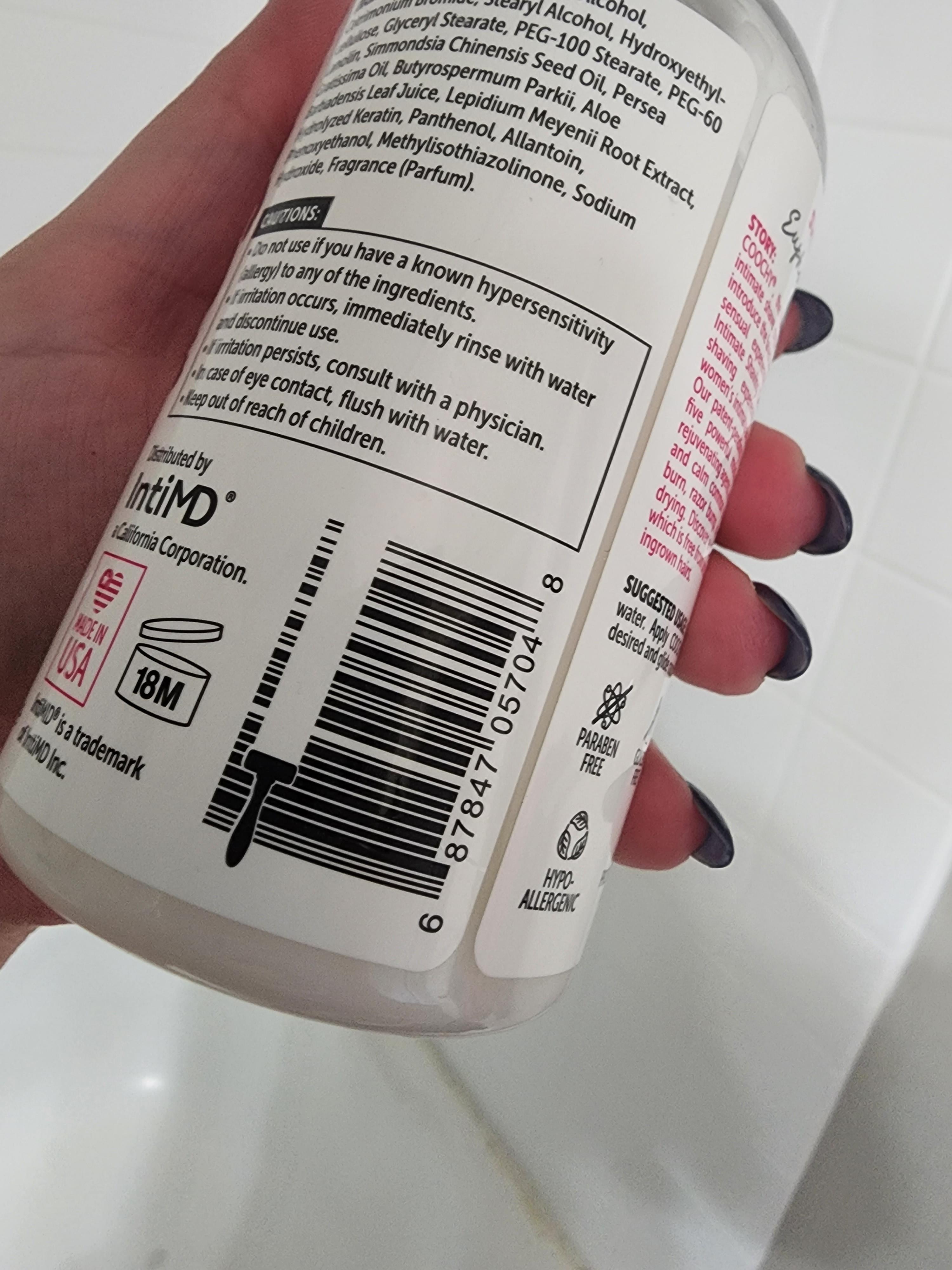 interesting shaving cream bottle r/BarcodePorn