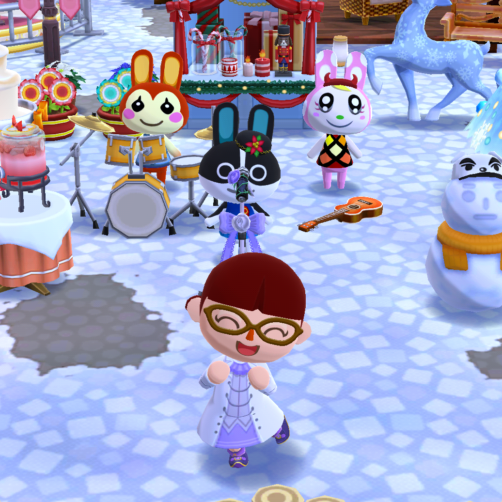 The rabbit band is performing today! Of course, with my