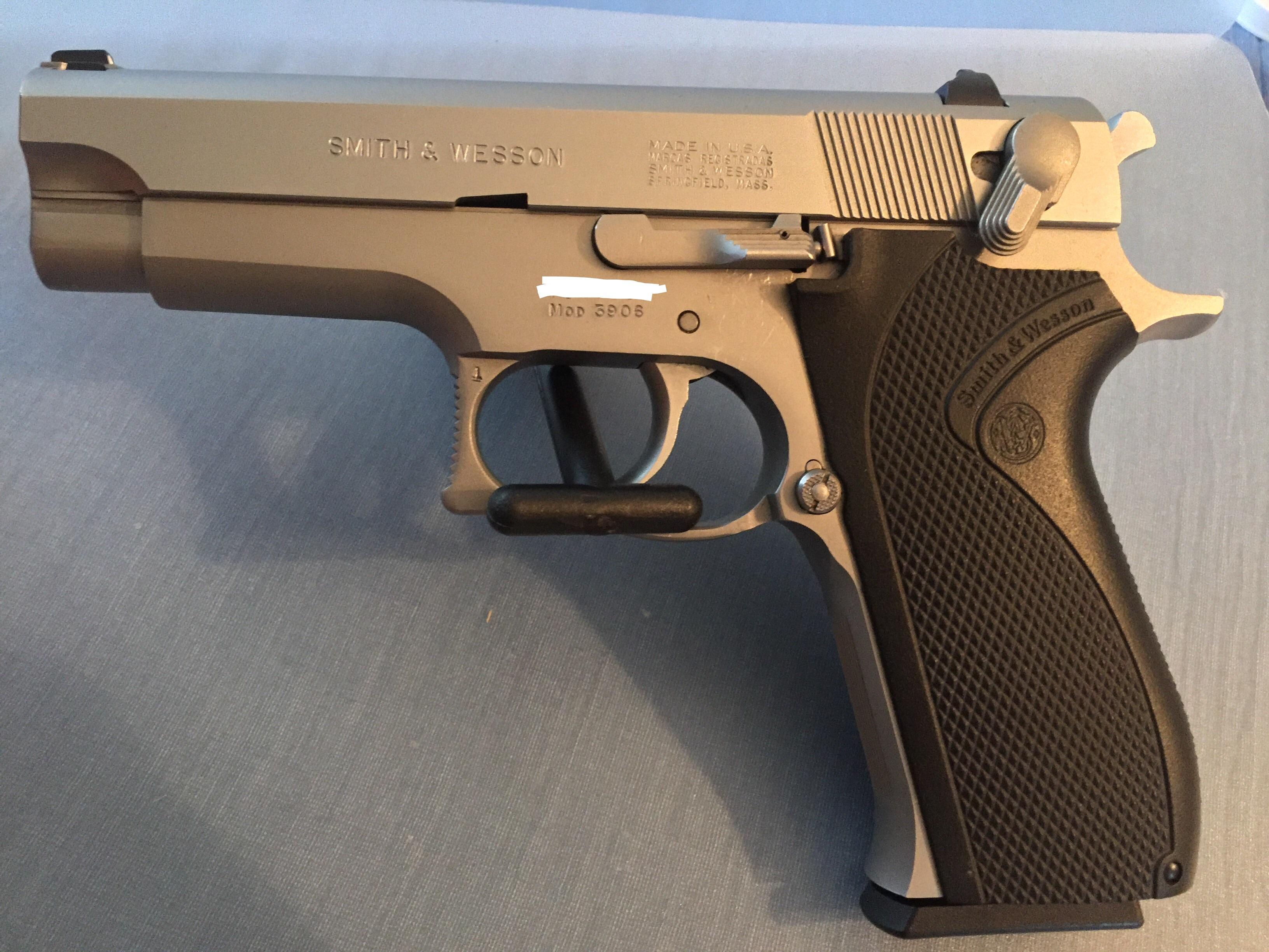 My Smith & Wesson model 3906 Kind of rare, undoubtedly awesome r