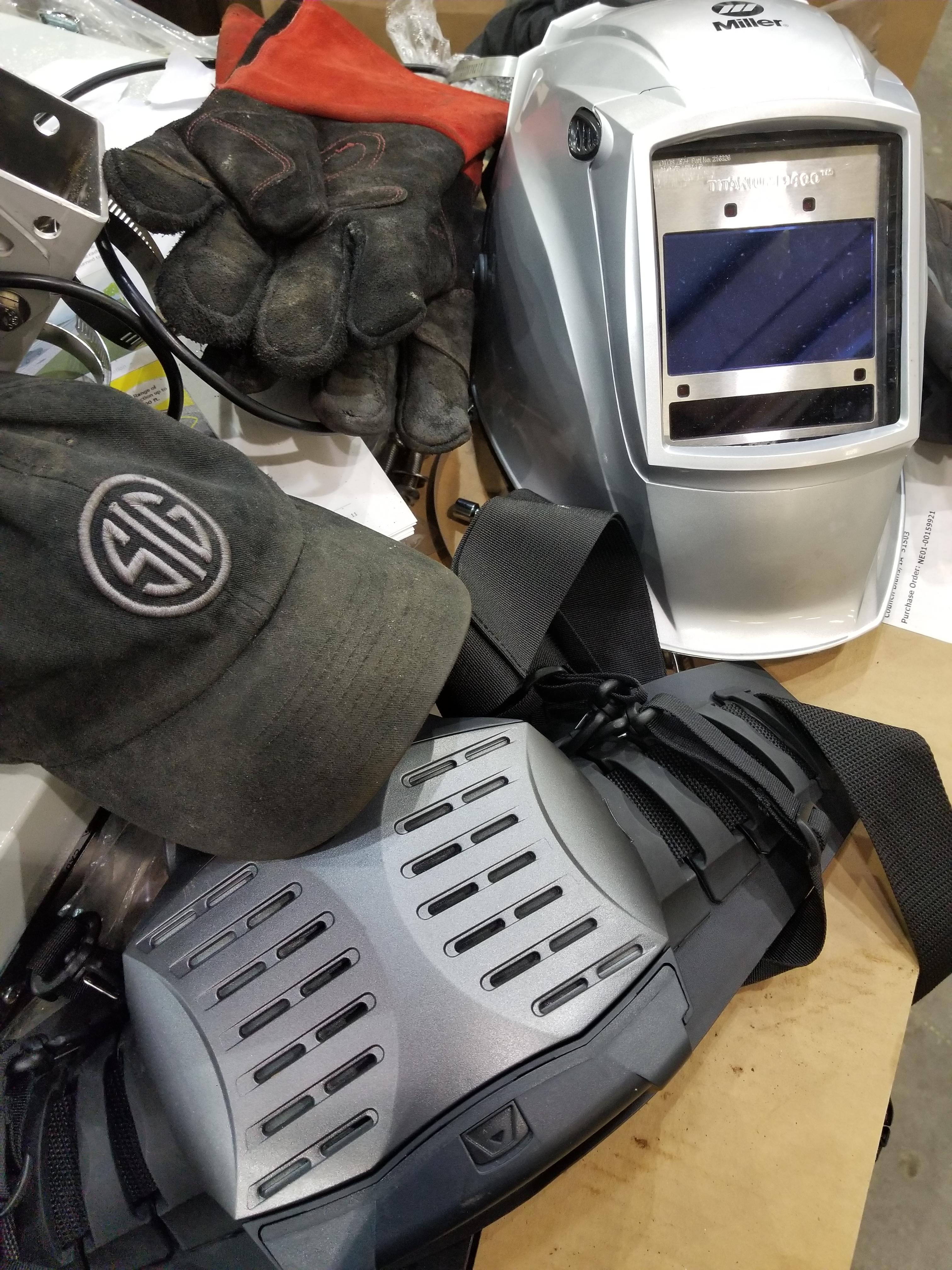 Asked for a new welding hood, got a whole respirator setup. Looks dumb