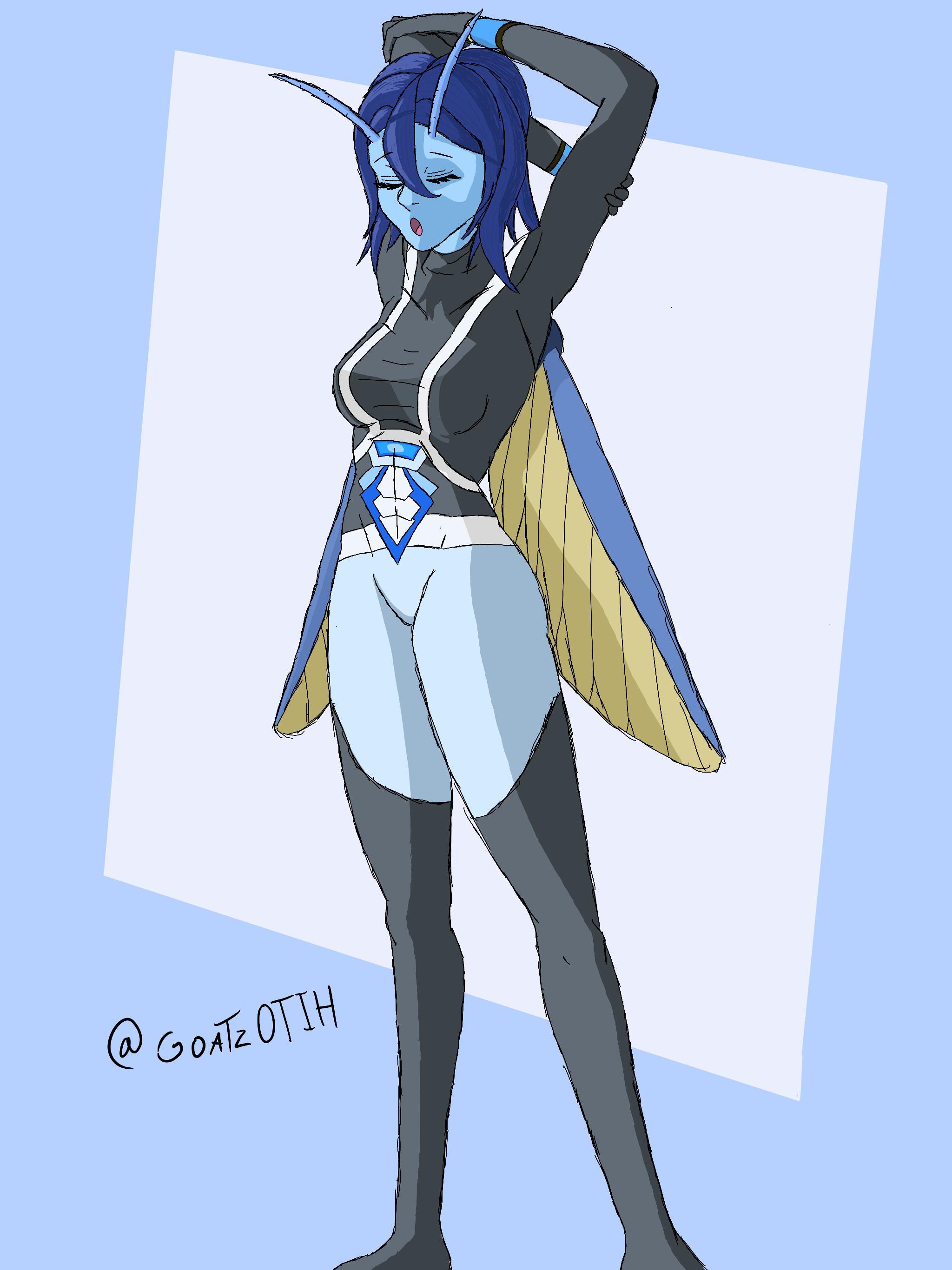 Art I drew of Blue Mantis : r/Isle