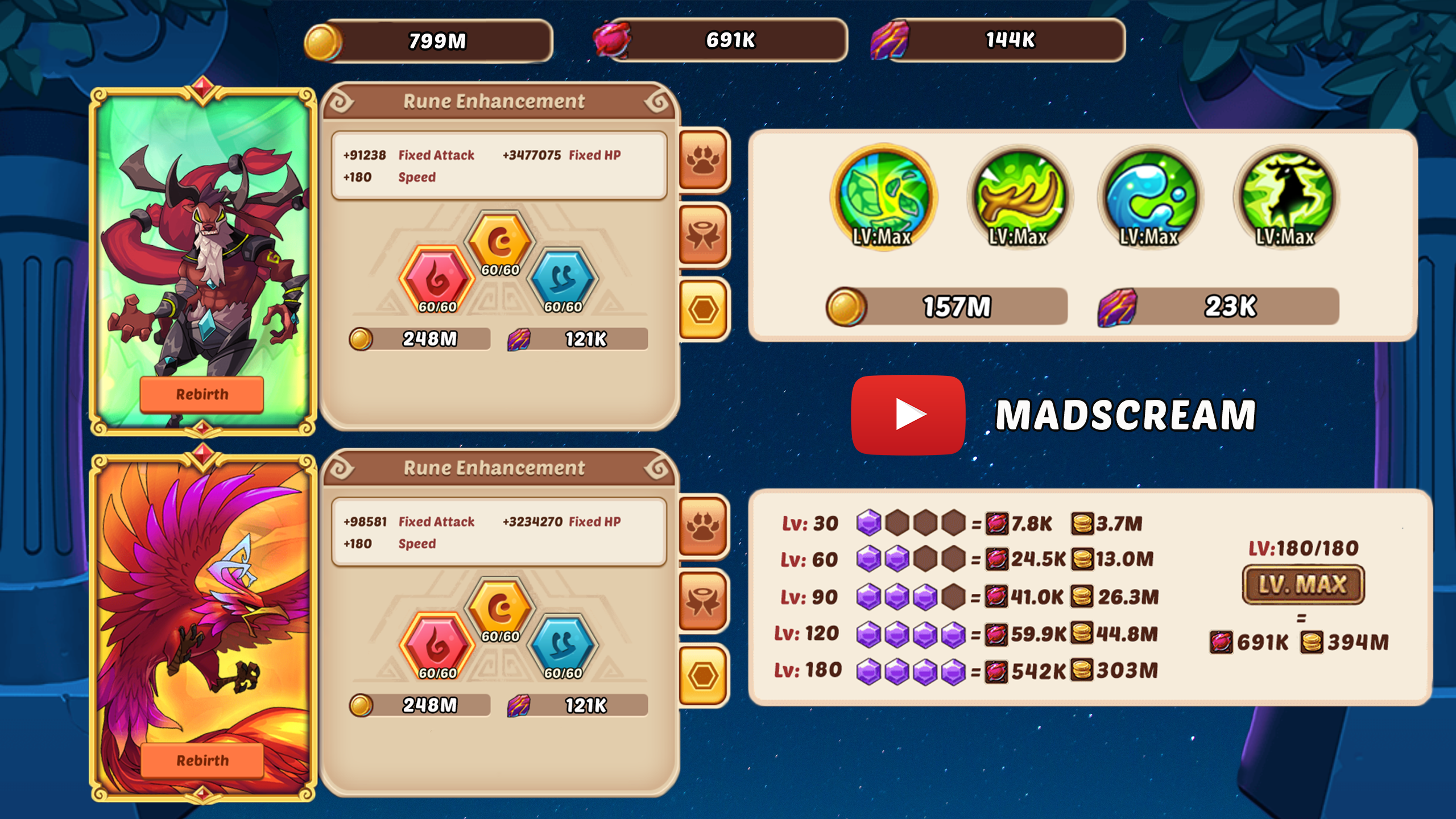 NEW Monster infographics by MadScreaM IdleHeroes