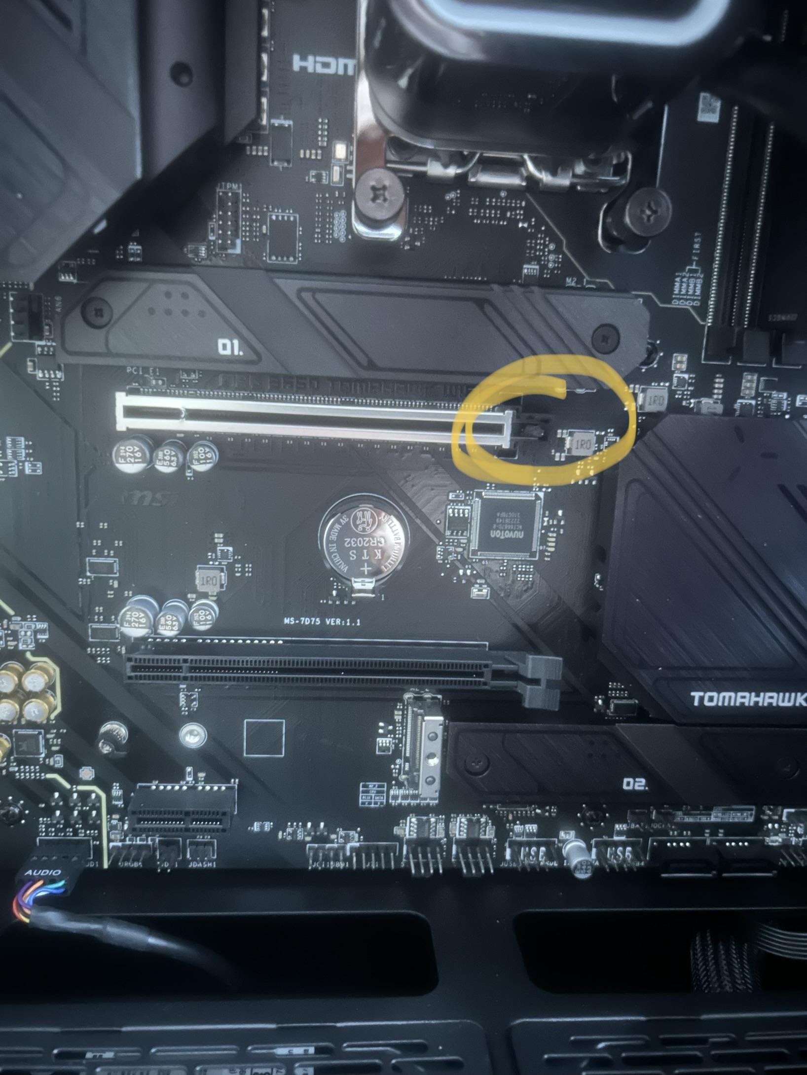 Broke this part when removing the graphics card, will it cause problems