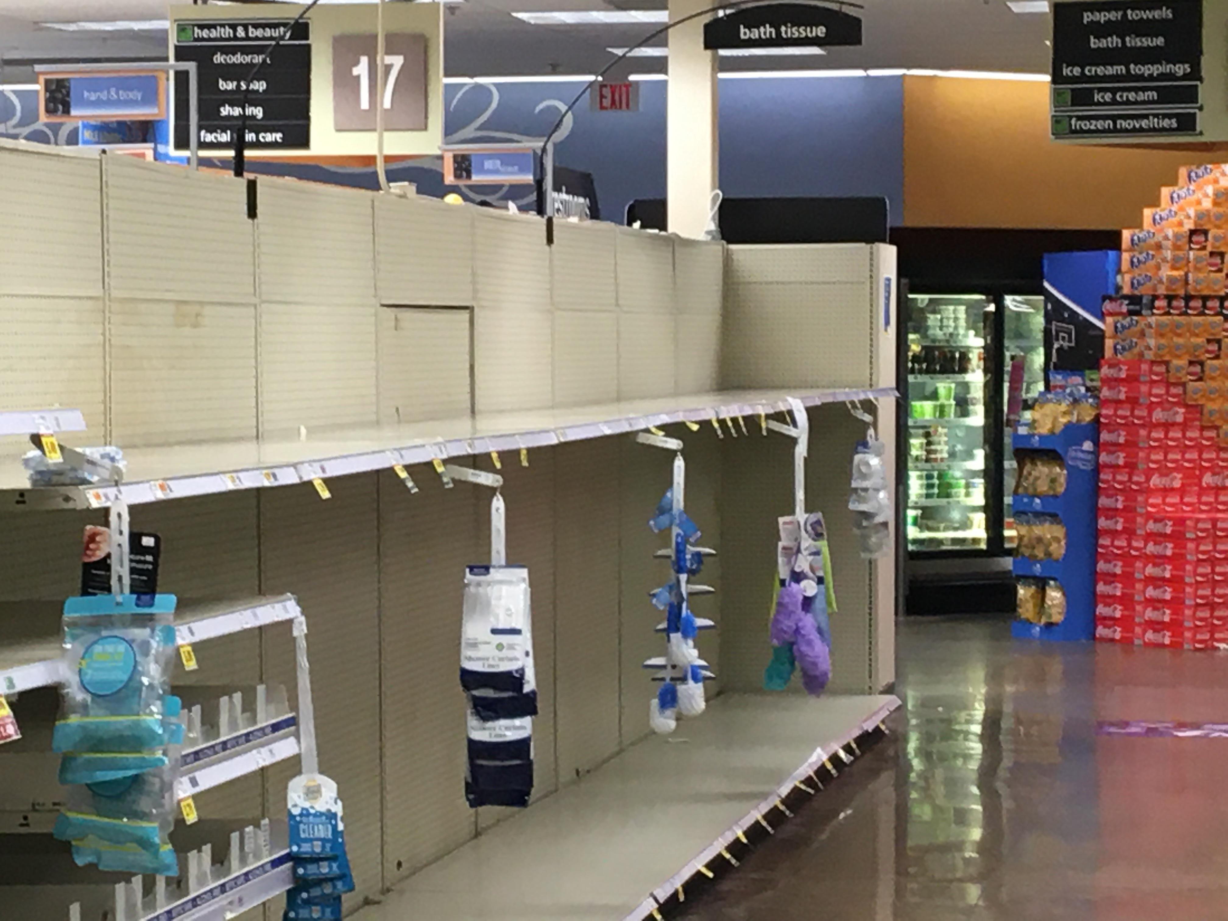 toilet paper aisle in my Kroger at Plano, TX. r/pics