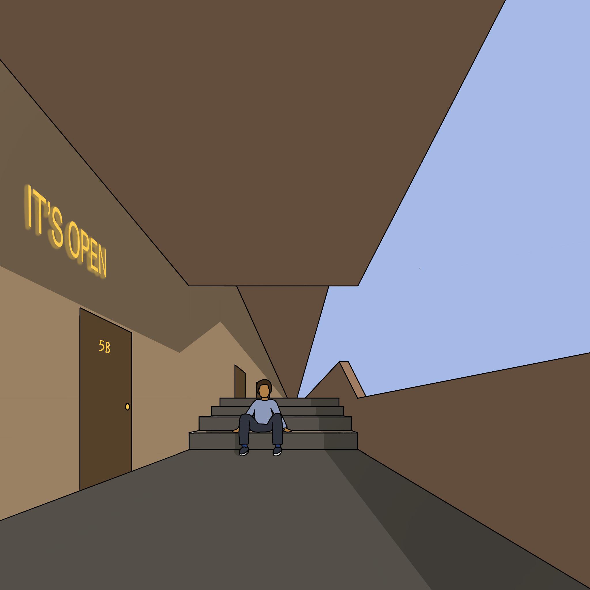 Room 5B, me, digital, 2020 : r/Art