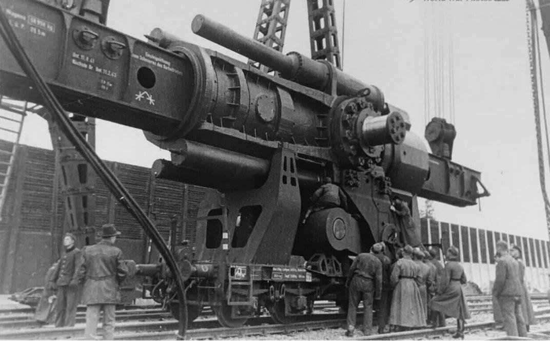 Gustav, the largest gun ever constructed, stood as a powerful