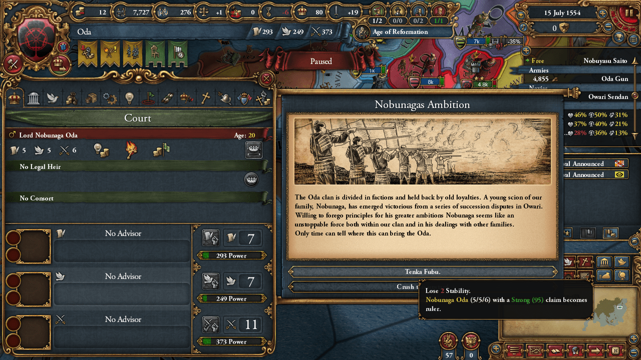 EU4 pictured the tactical genius of the AI Europa Universalis IV