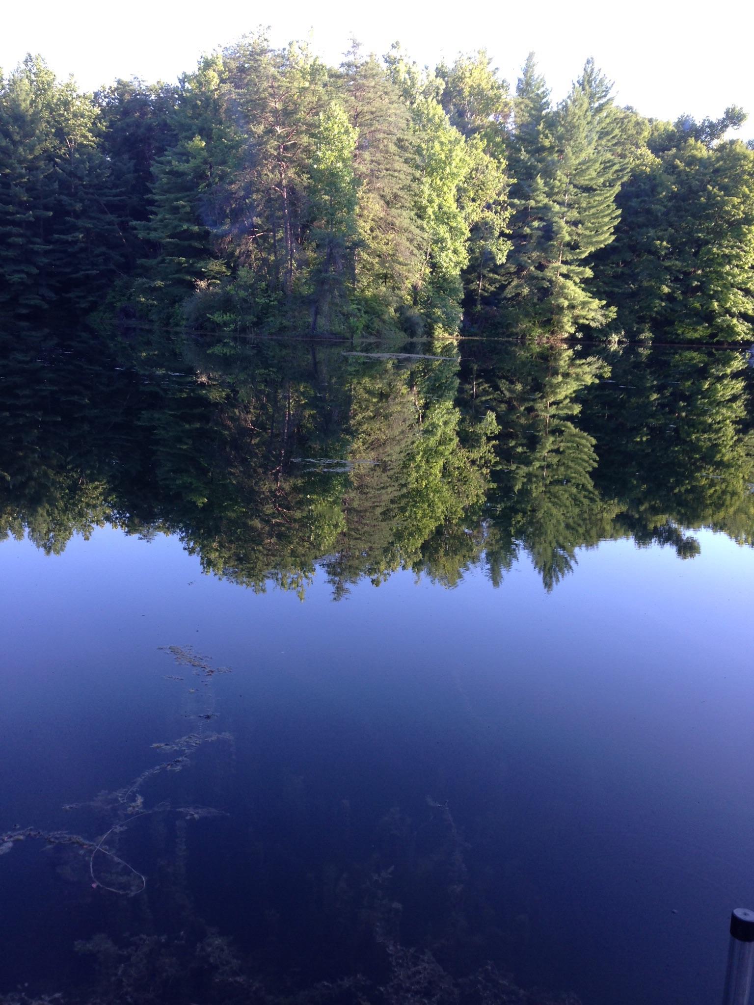 Picture of my parents lake in small town Indiana, USA (photo credit my