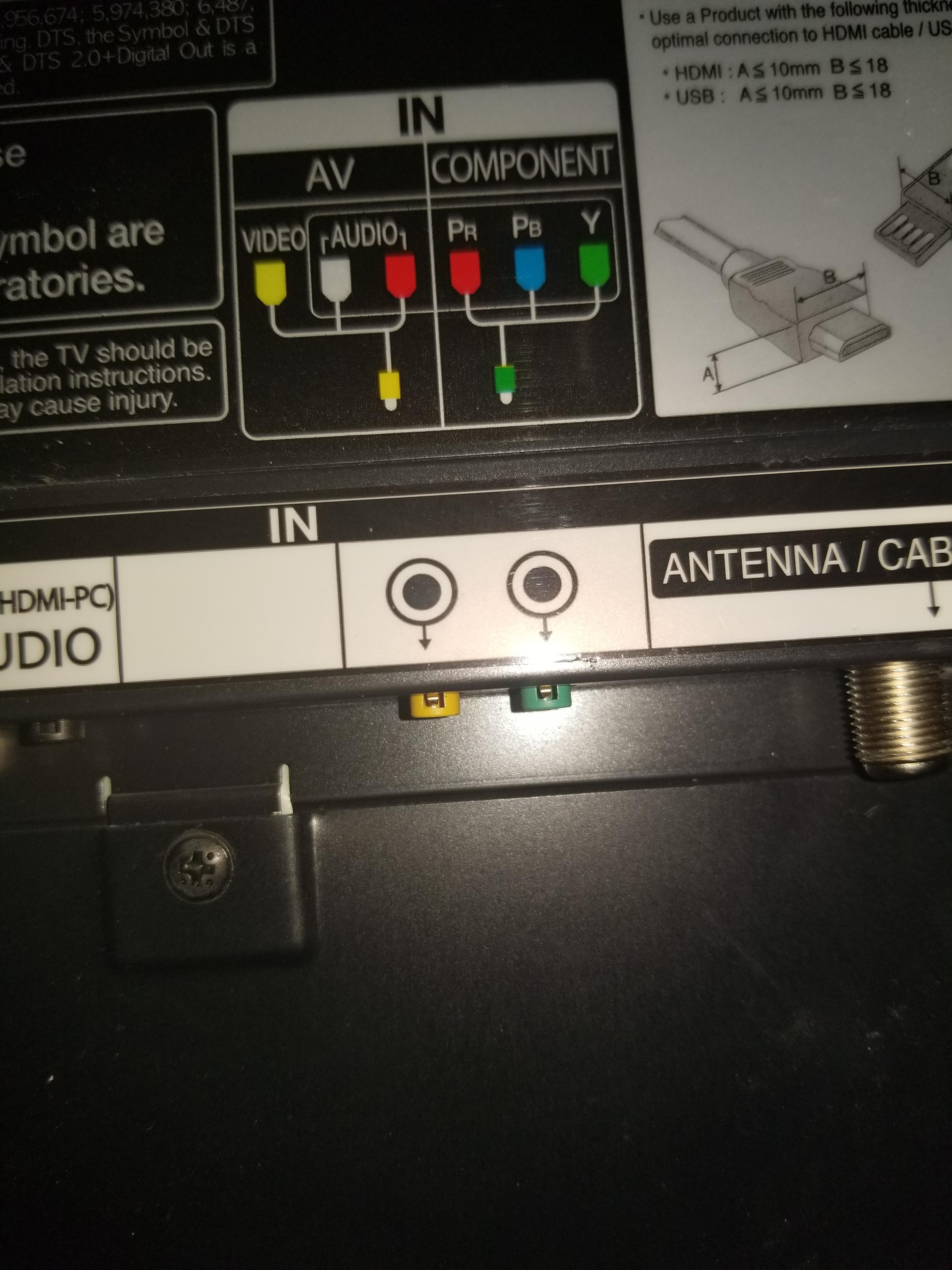 [LG TV] What kind of adapter do I need to make RCA work? I'm trying to