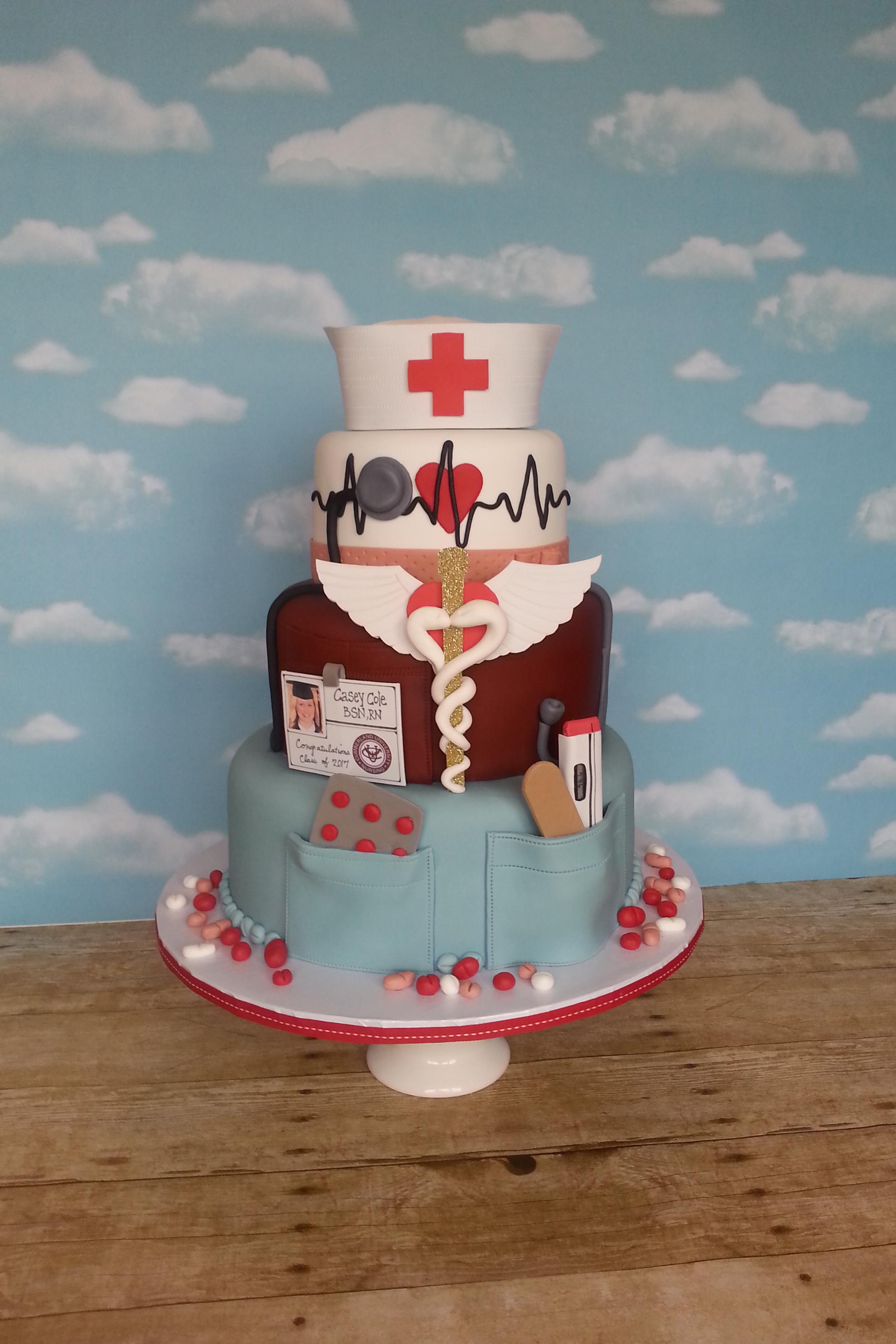 Nursing school graduation cake r/Baking