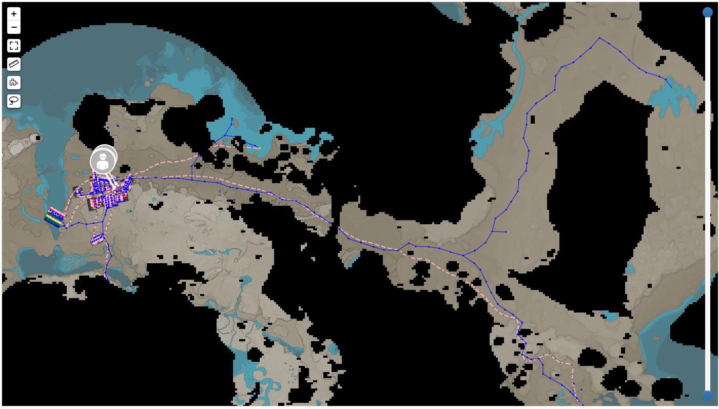 Overall view of my map in my single miner challenge. The sulphur pure