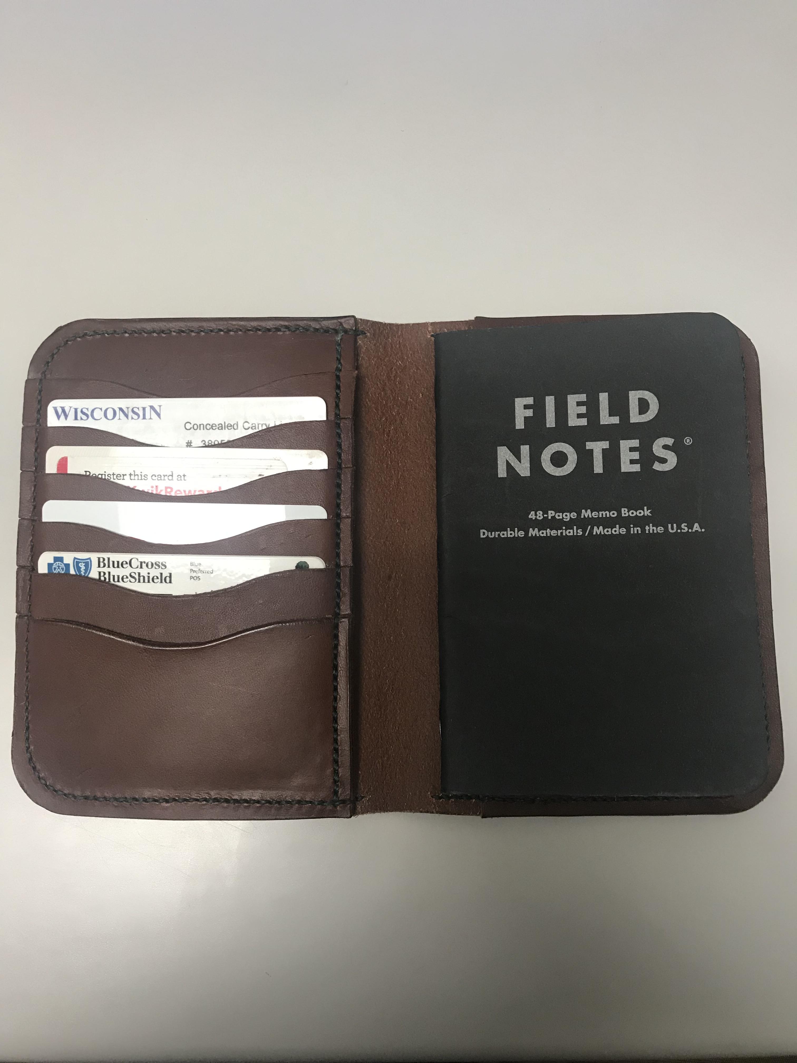 Got my new Field Notes wallet specially made by U/Rogue_One. Dude is seriously talented. If you