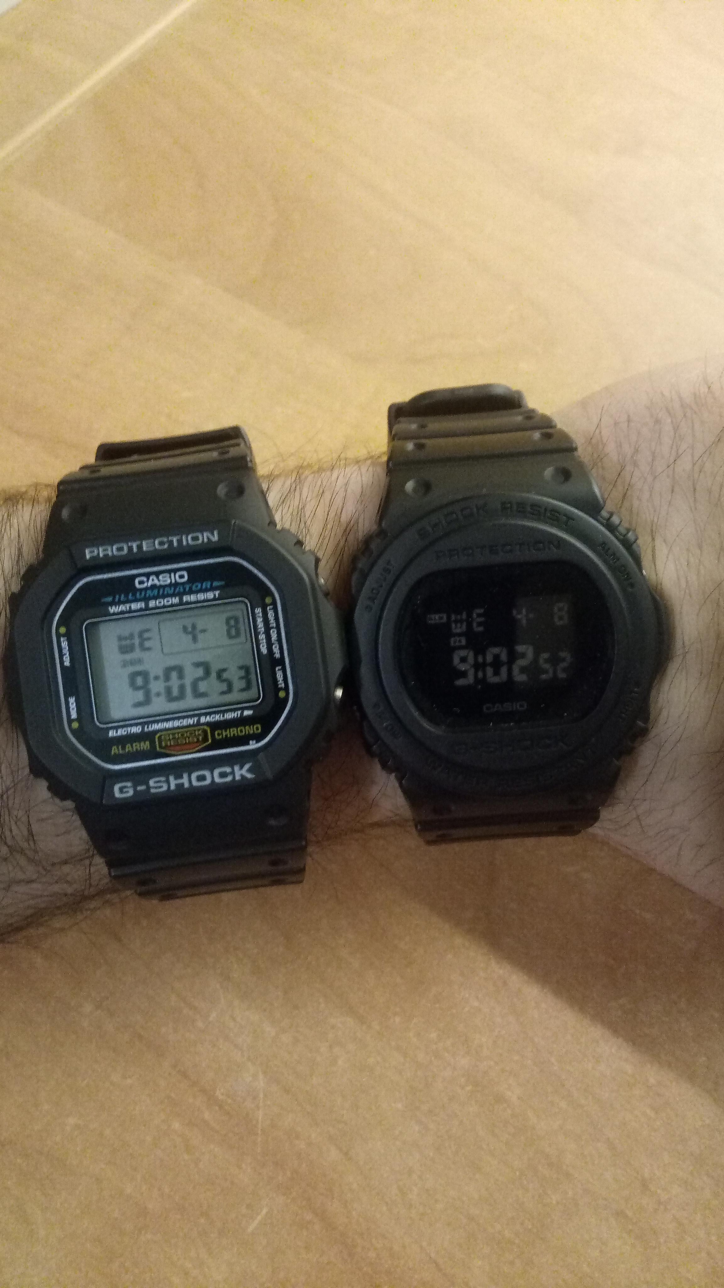 [Casio] Round vs Square, Negative vs Positive Display r/Watches