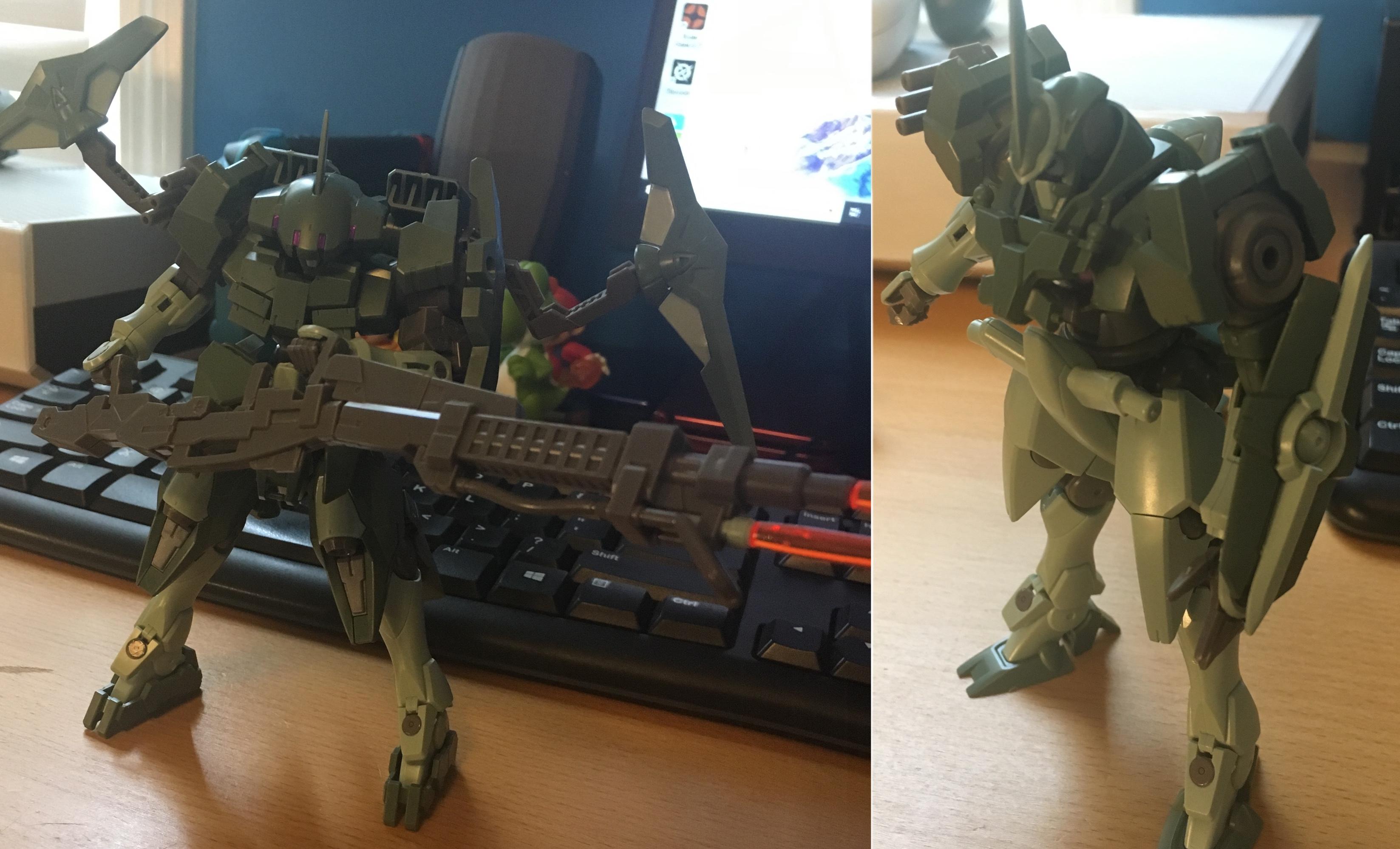 Using the extra parts that came with the striker gnu model I just built