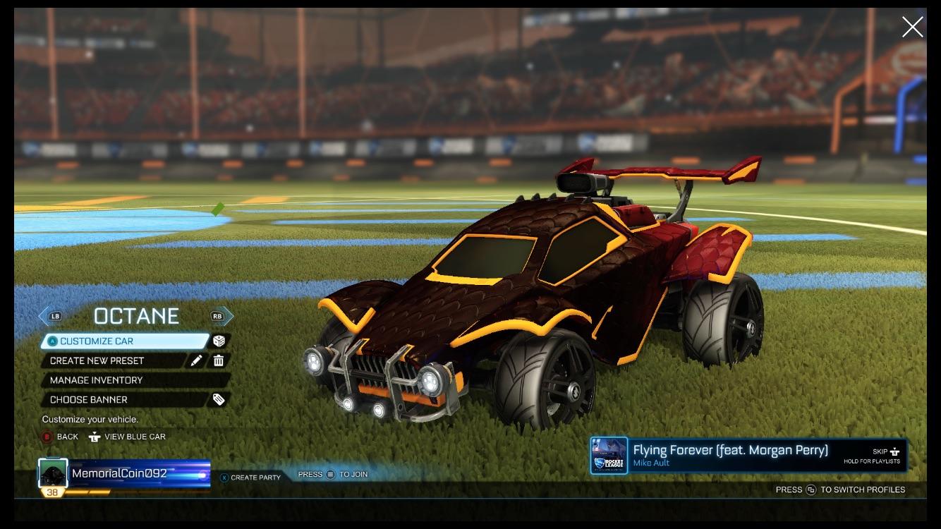 My Orange Octane preset. r/RLFashionAdvice