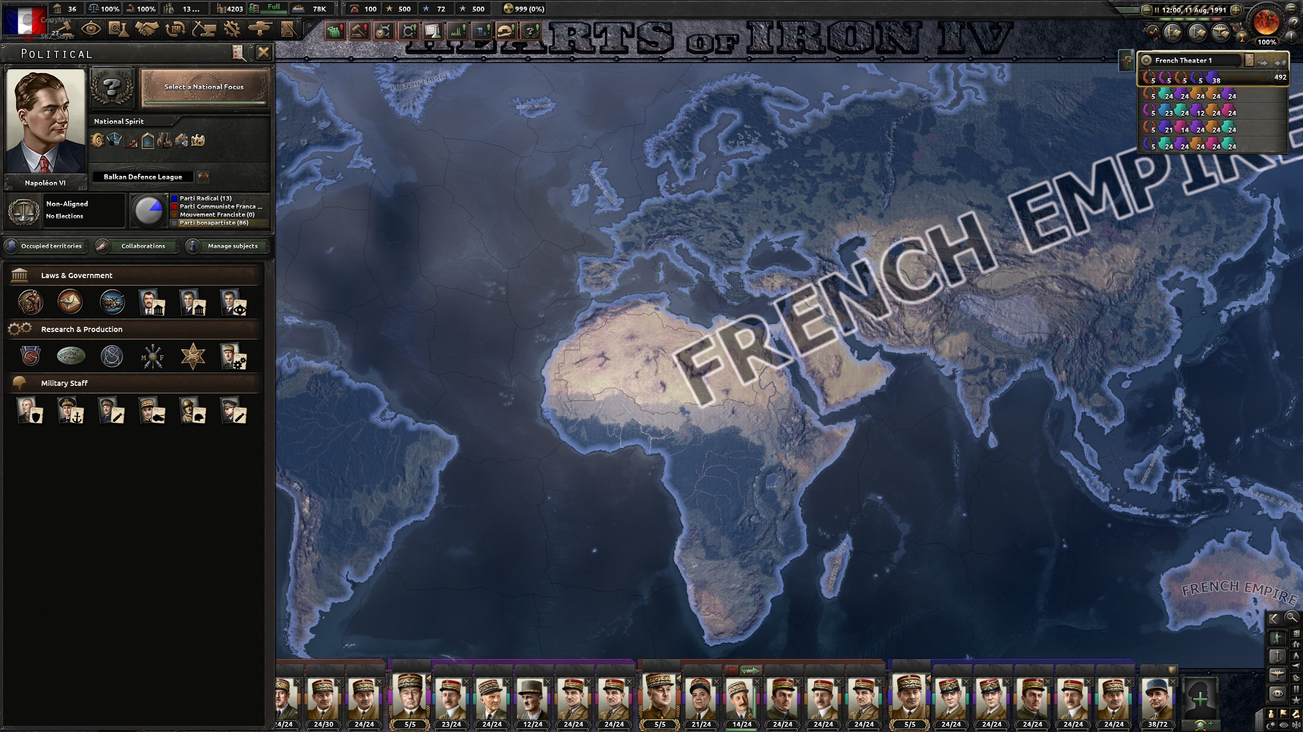 Napoleon the 6th succeded where his ancestors failed r/hoi4