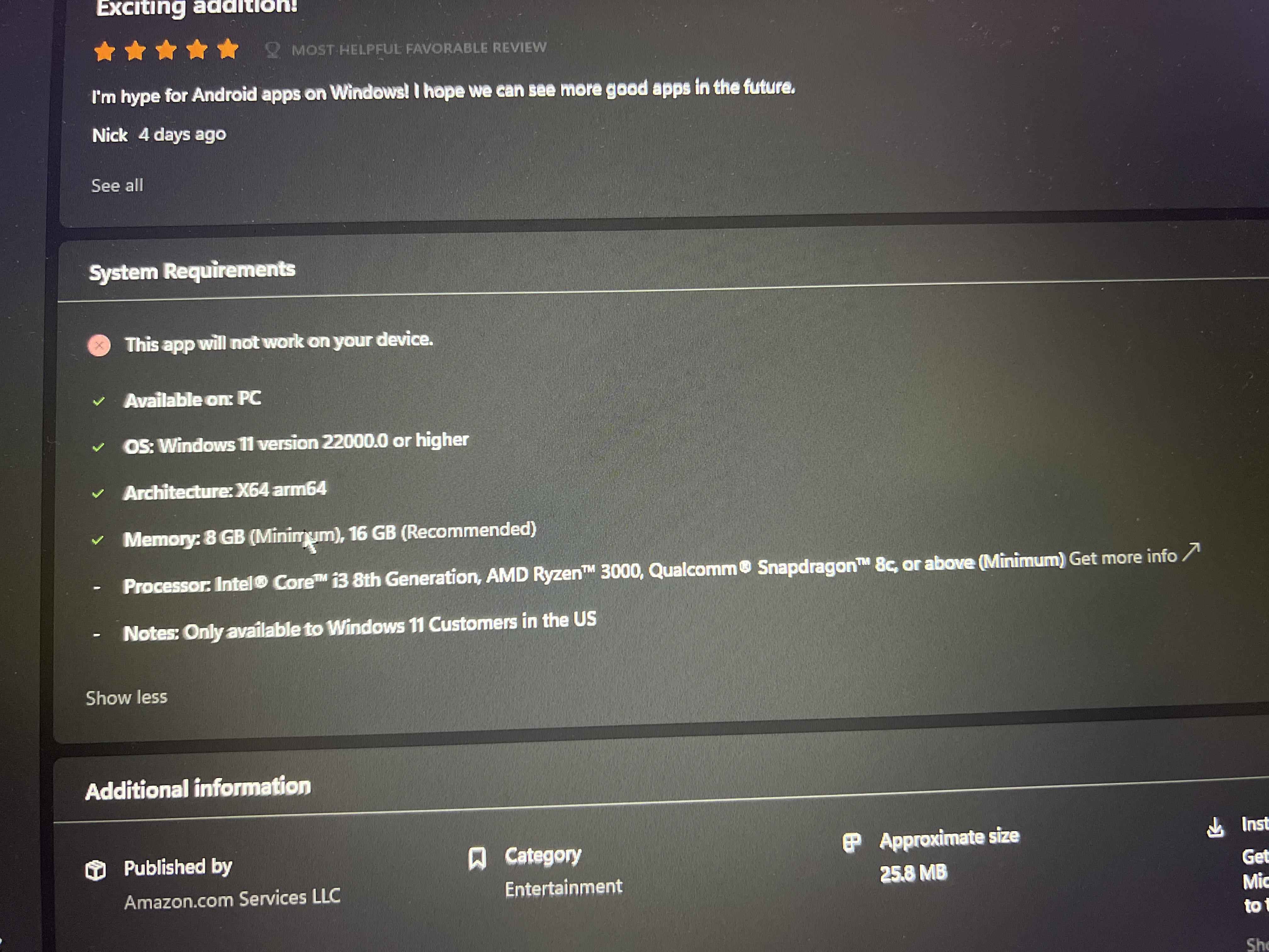 amazon appstore Reddit post and comment search SocialGrep