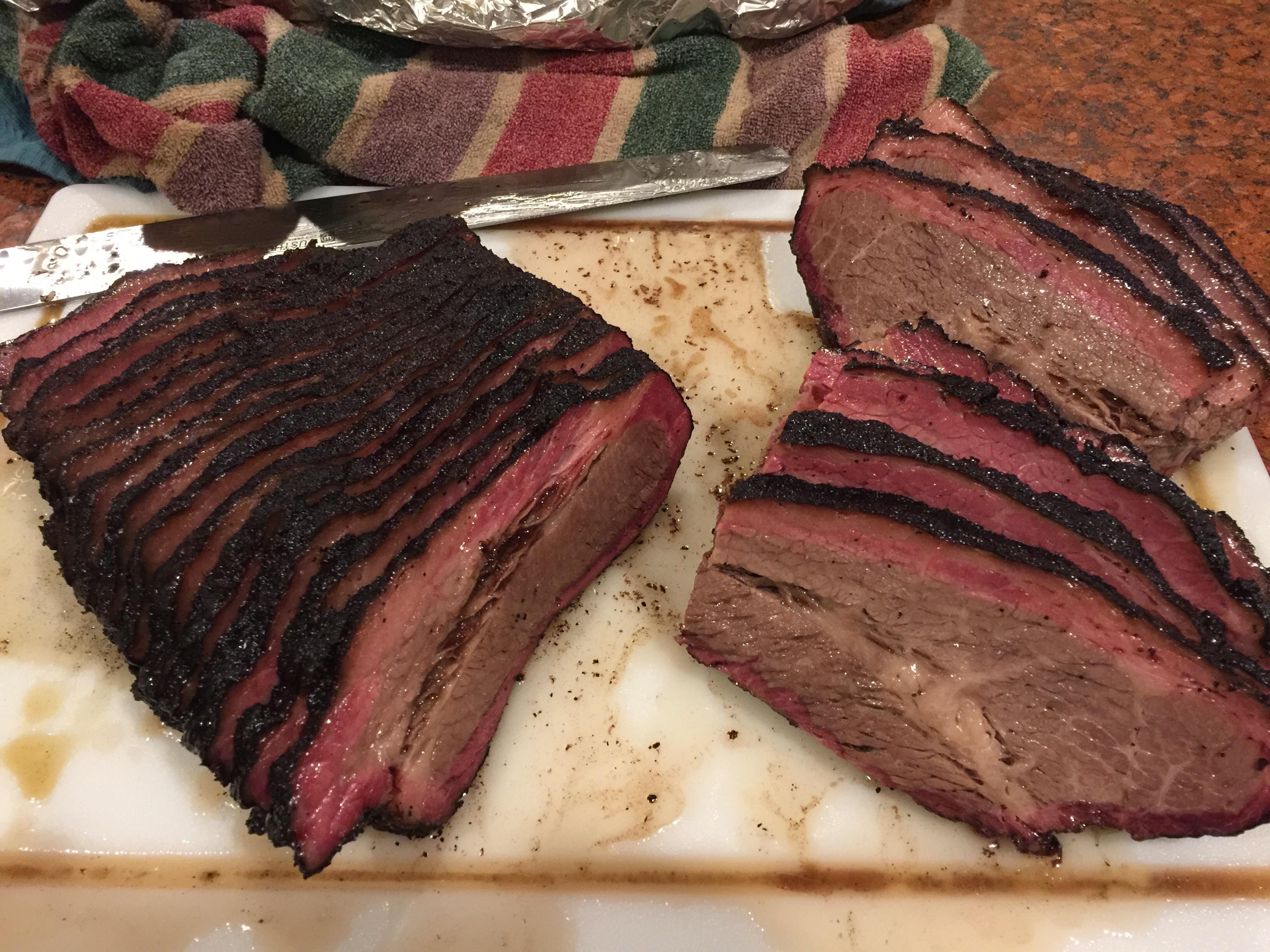 [Homemade] 12 hour smoked prime brisket r/food