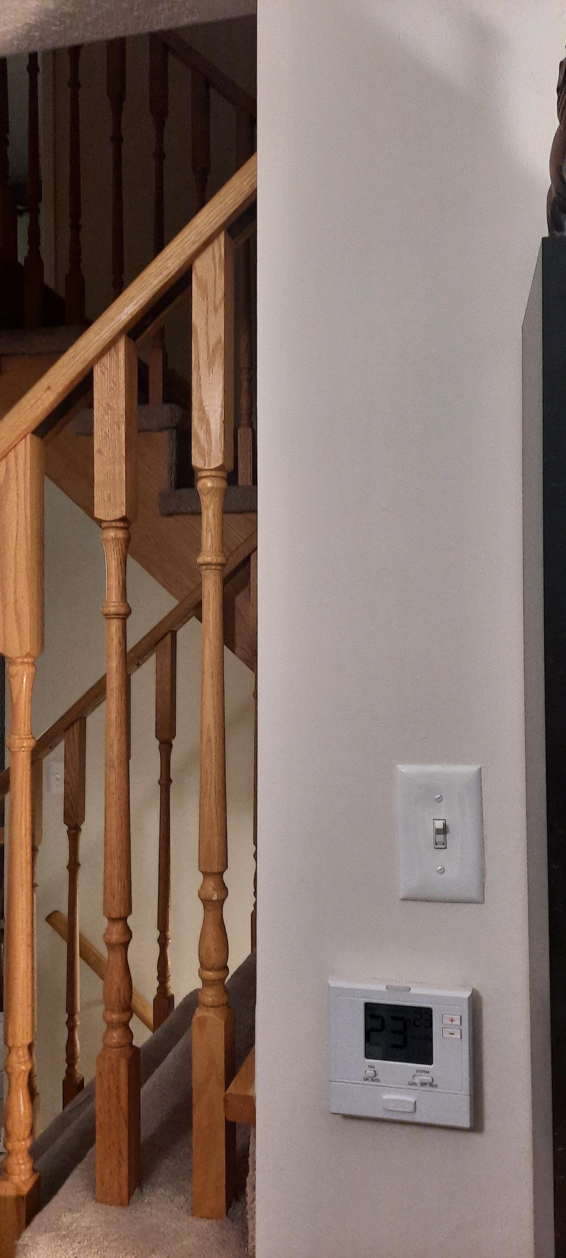 Why is this switch wired to the upstairs bathroom fan? r/electricians
