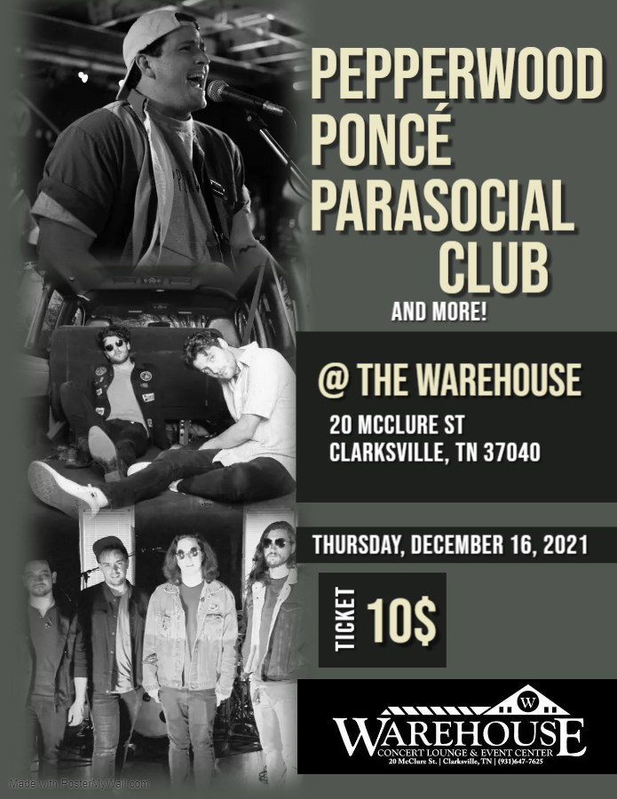 TOMORROW the Warehouse! Come support some local artists! r/Clarksville