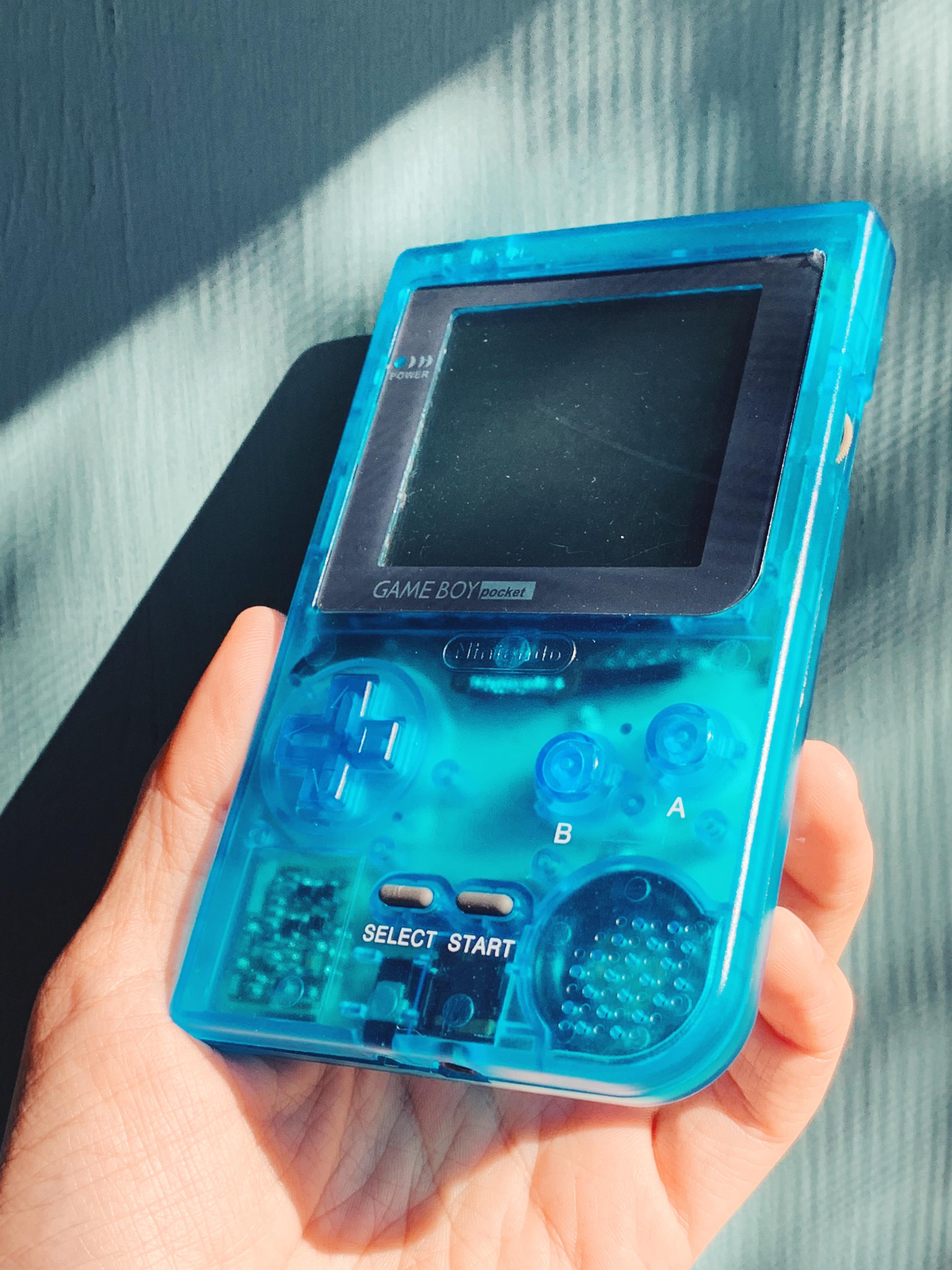 Made a translucent blue Game Boy pocket. Looks like 1999. r/retrogaming