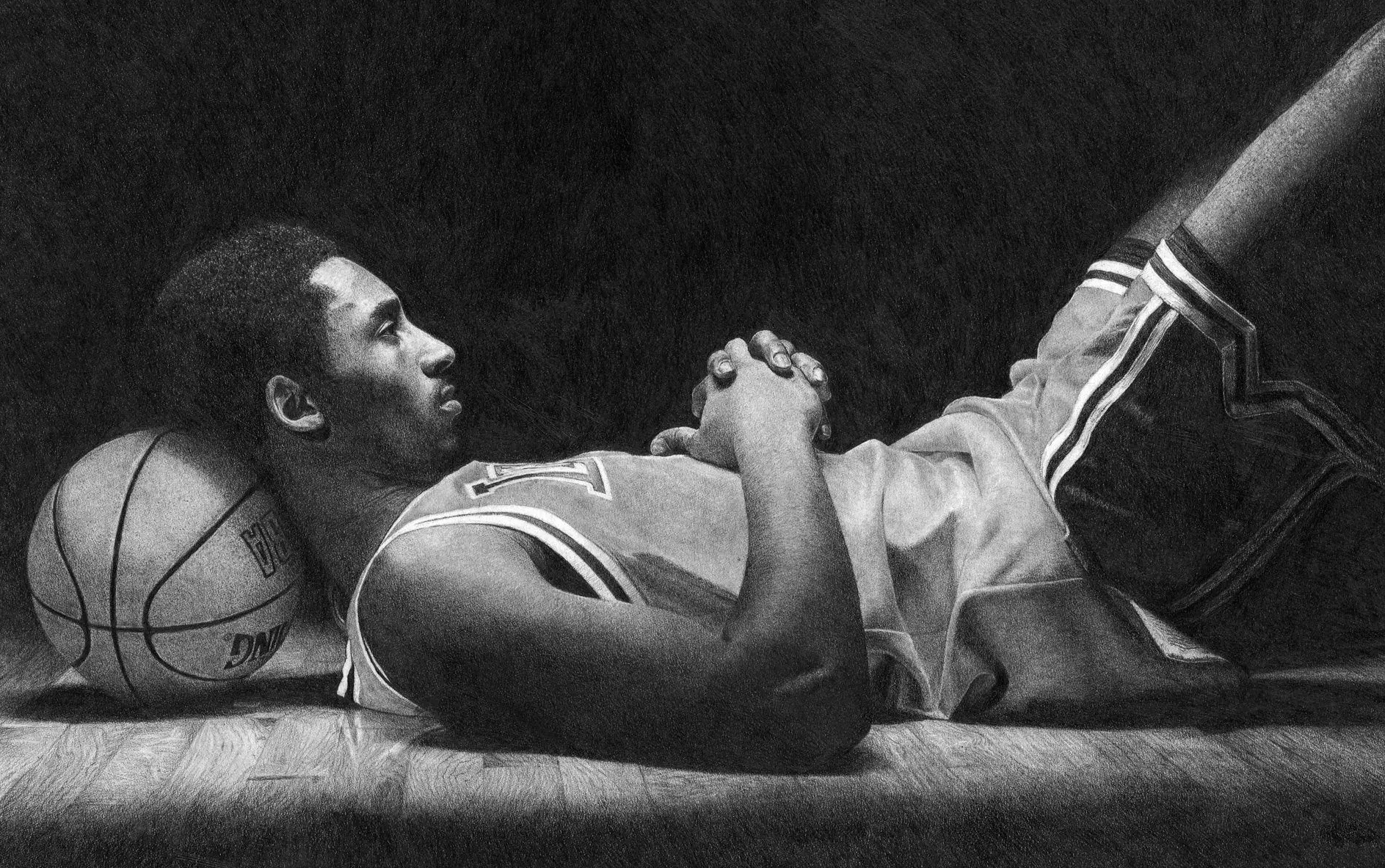 A pencil drawing I did of Kobe Bryant r/lakers