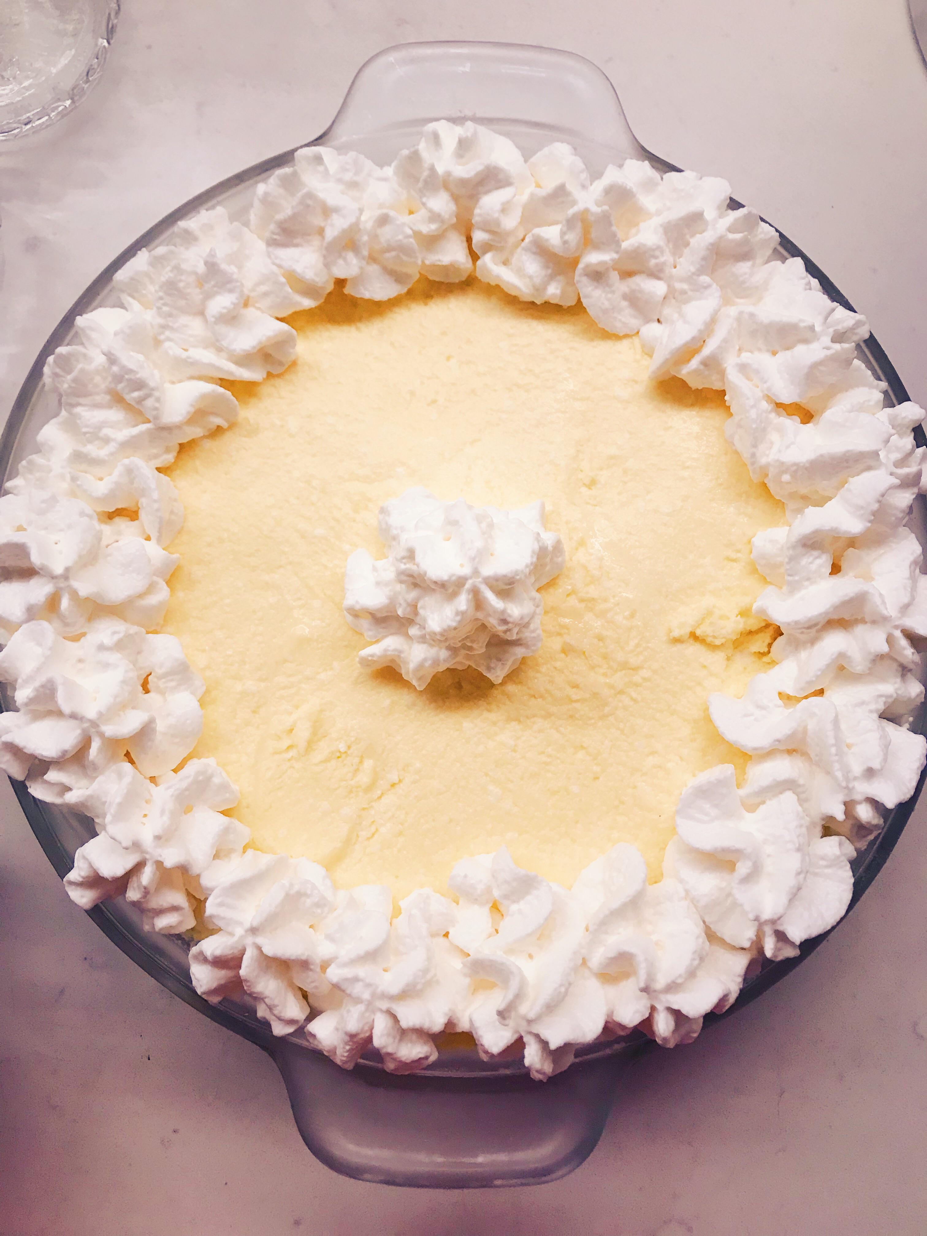 Lemon cloud pie, with an almondcoconut pastry base. r/ketorecipes