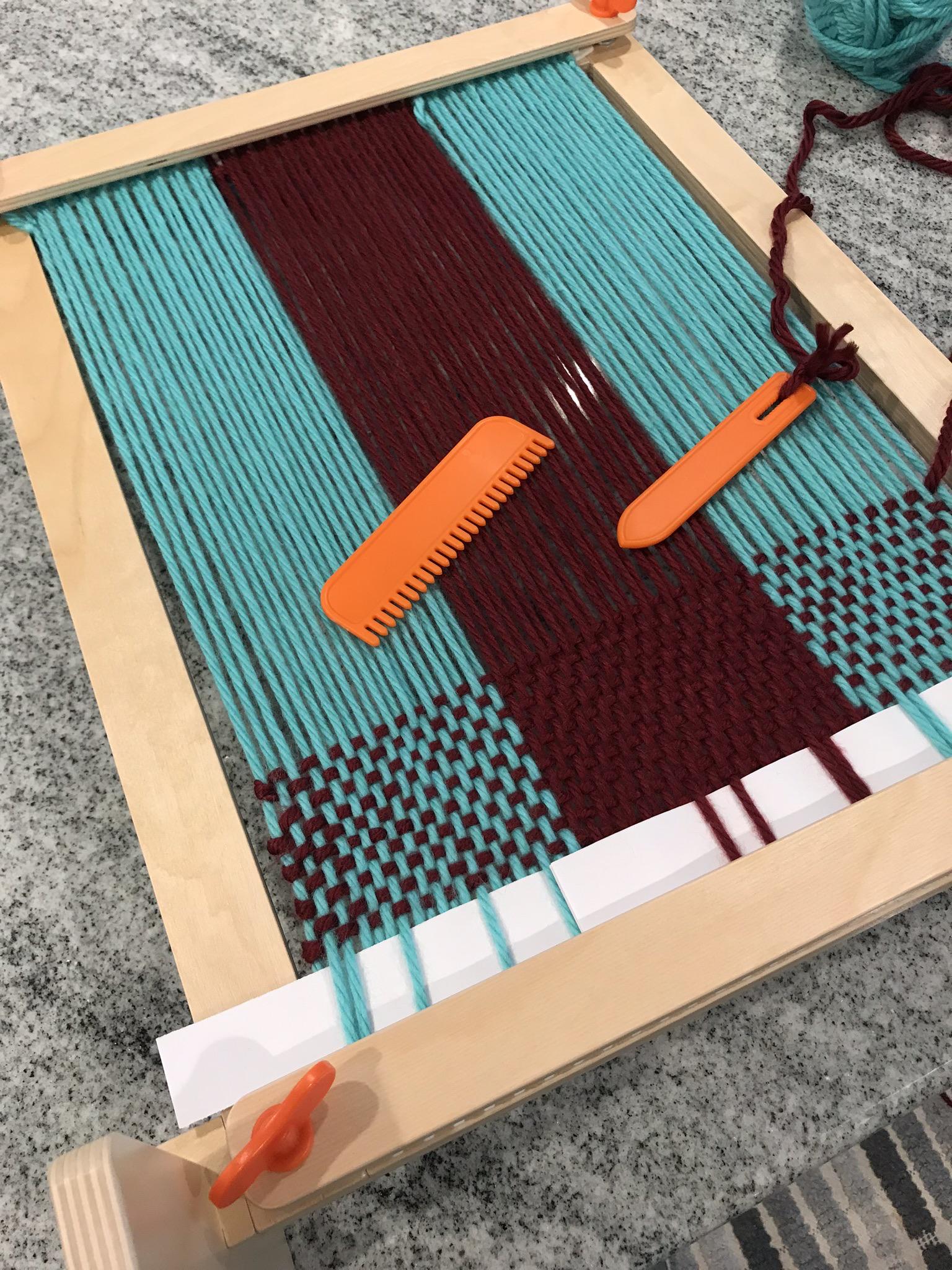 IKEA Tapestry Loom First Ever Weaving Project Placemat r/weaving