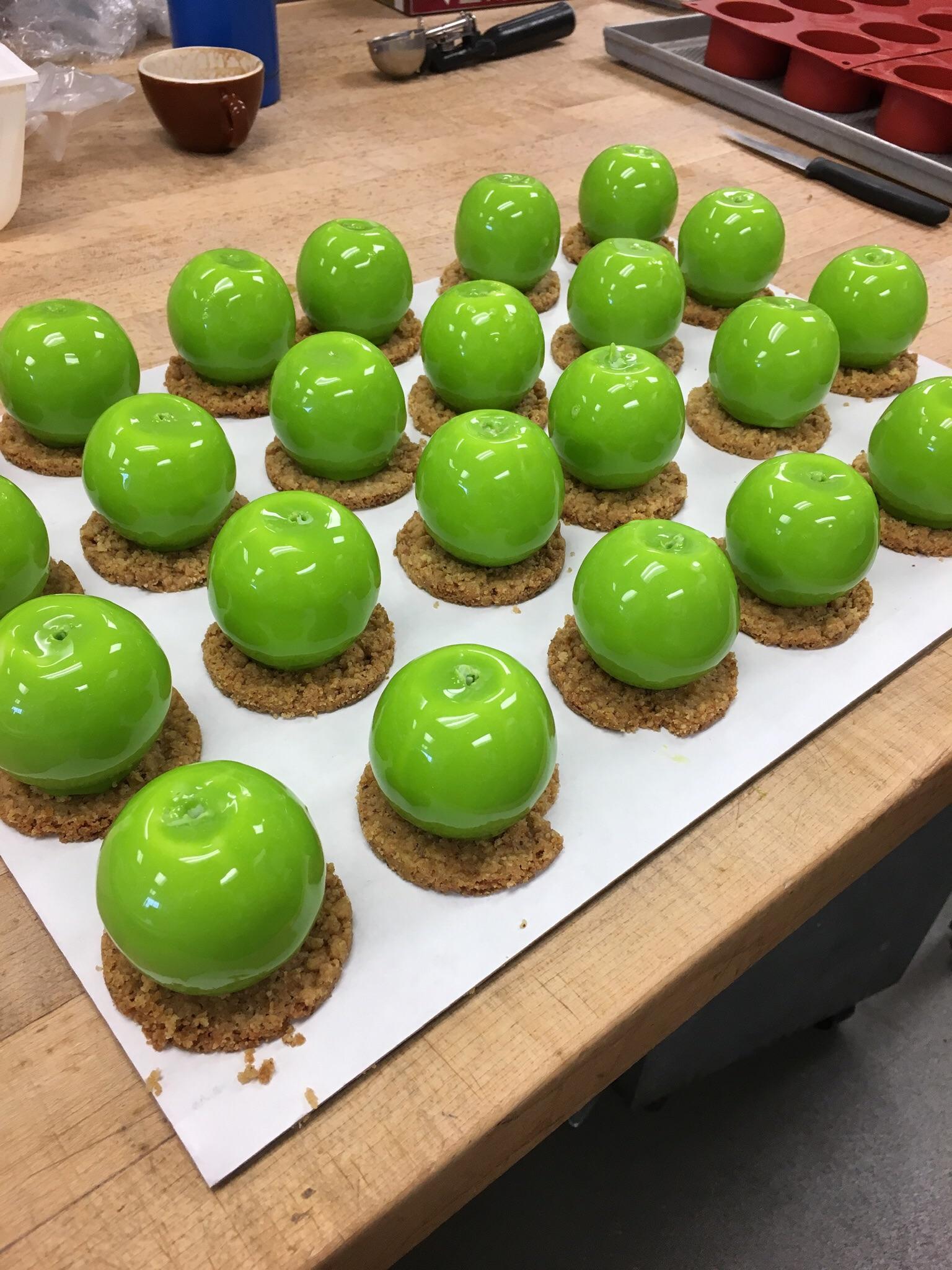 I made hundreds of these Apple Mousse Dessert for the TED Talks