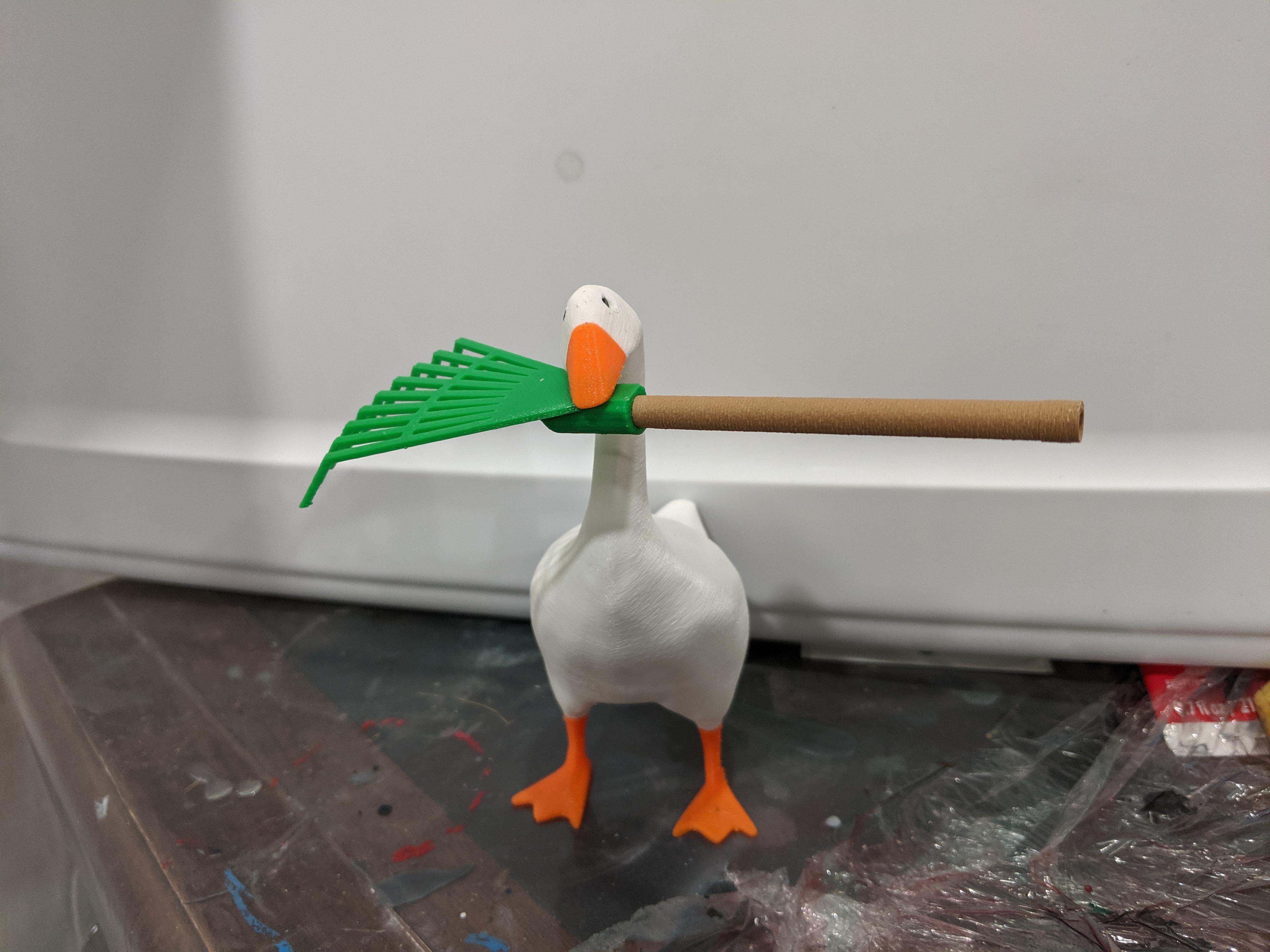 Rake in the lake! Found a rake file on thingiverse, remixed it and