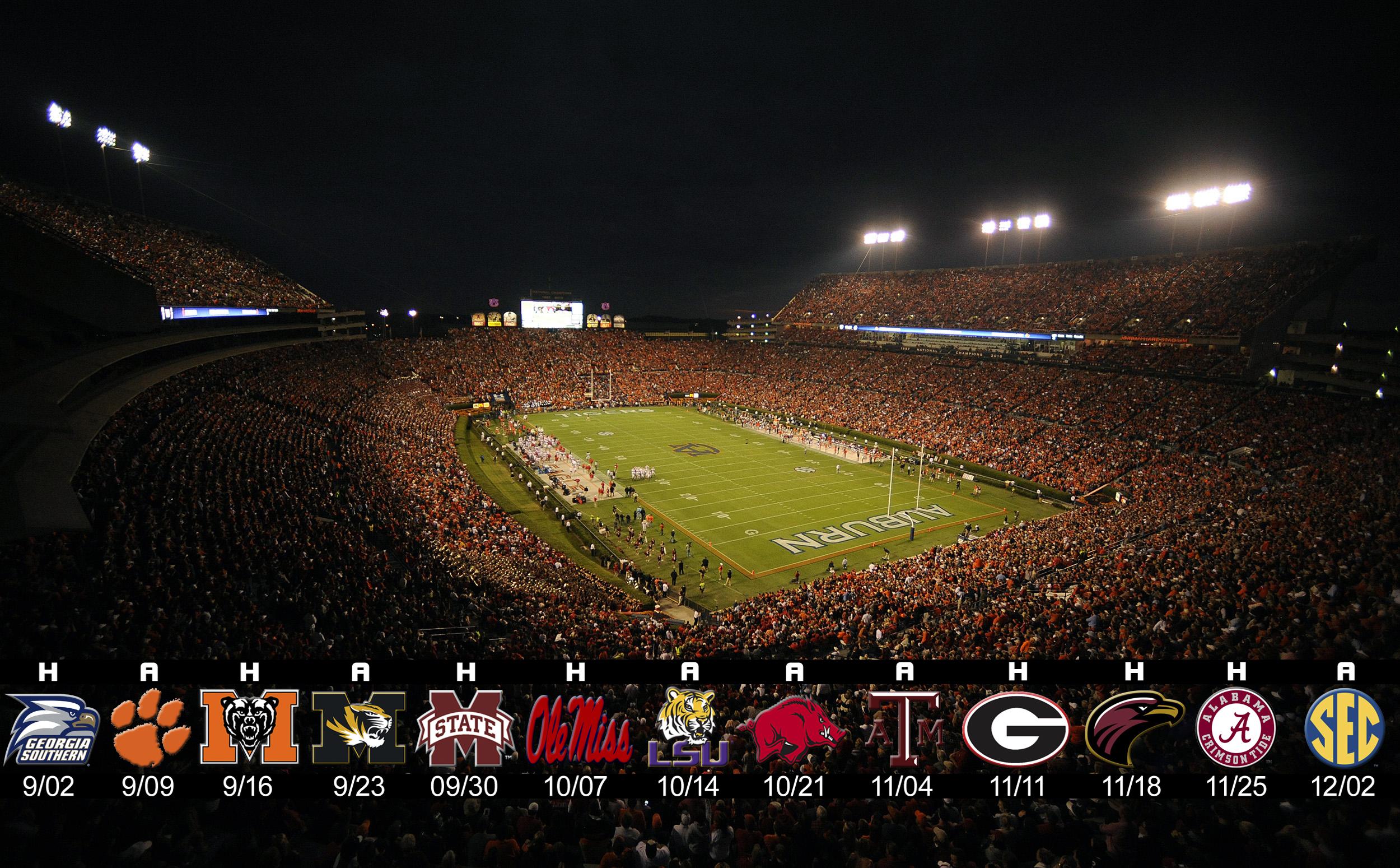 Jordan Hare AU 2017 Schedule Wallpaper wde