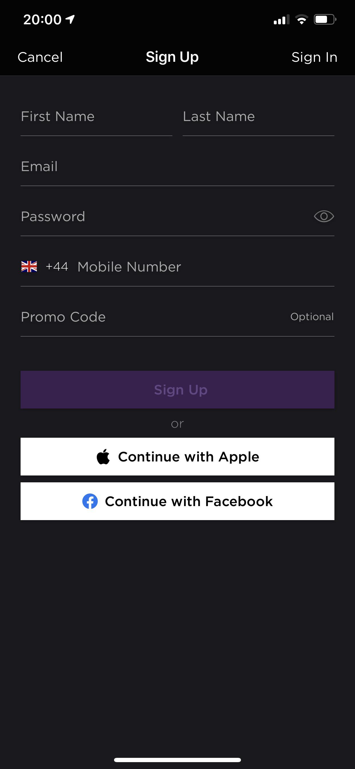 [App] Hotel Tonight r/SignInWithApple