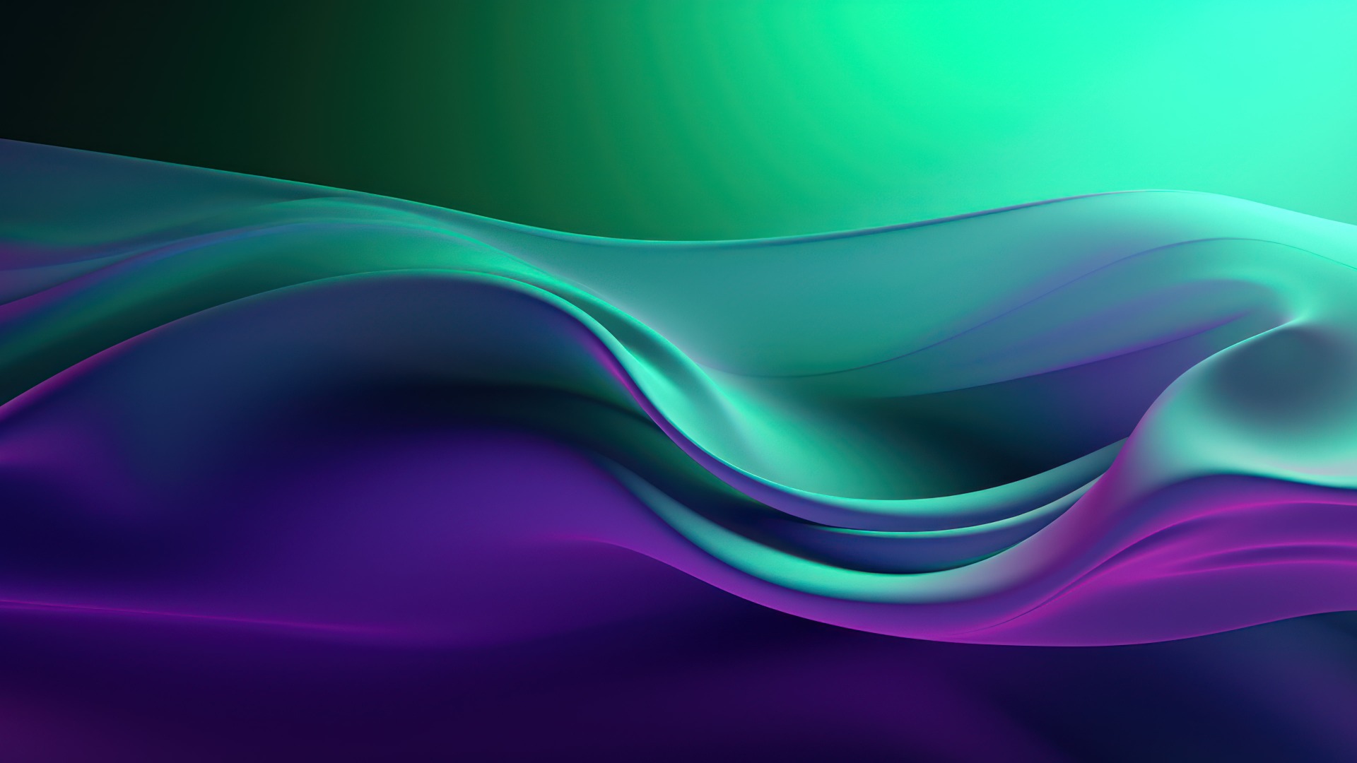 Green Purple Abstract Layers AI Generated [1920×1080] HD Wallpapers