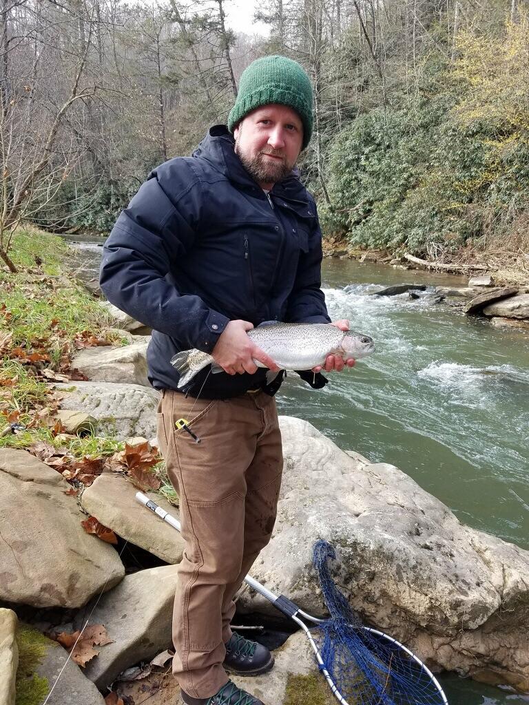 WV trout caught on a wet fly the day after thanksgiving. r/Fishing