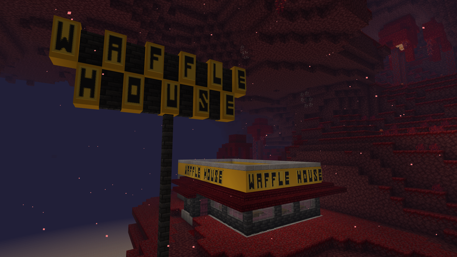 Just opened a Waffle House on my friend's Realm ) r/Minecraft