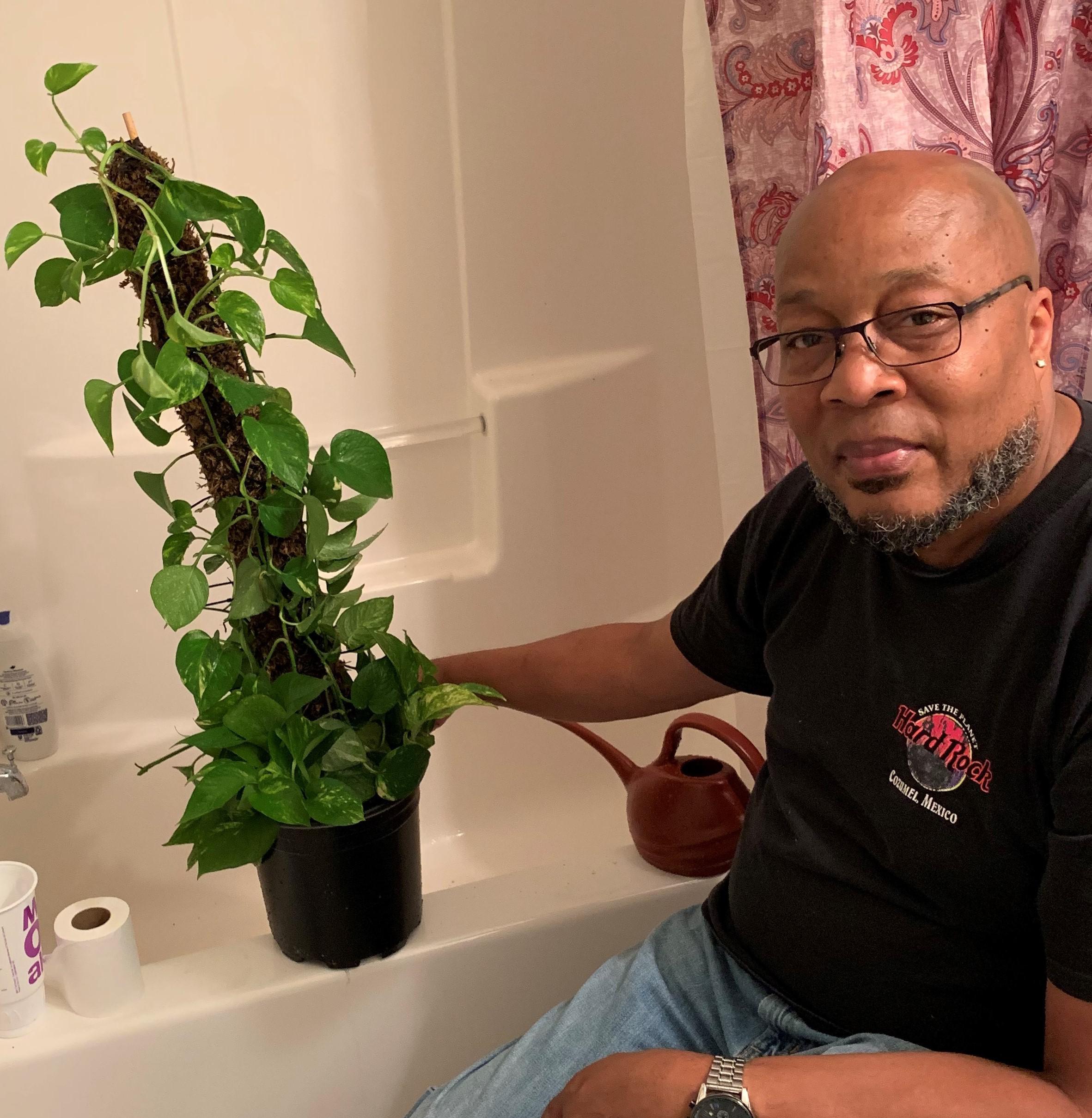 My First DIY Moss Pole r/houseplants