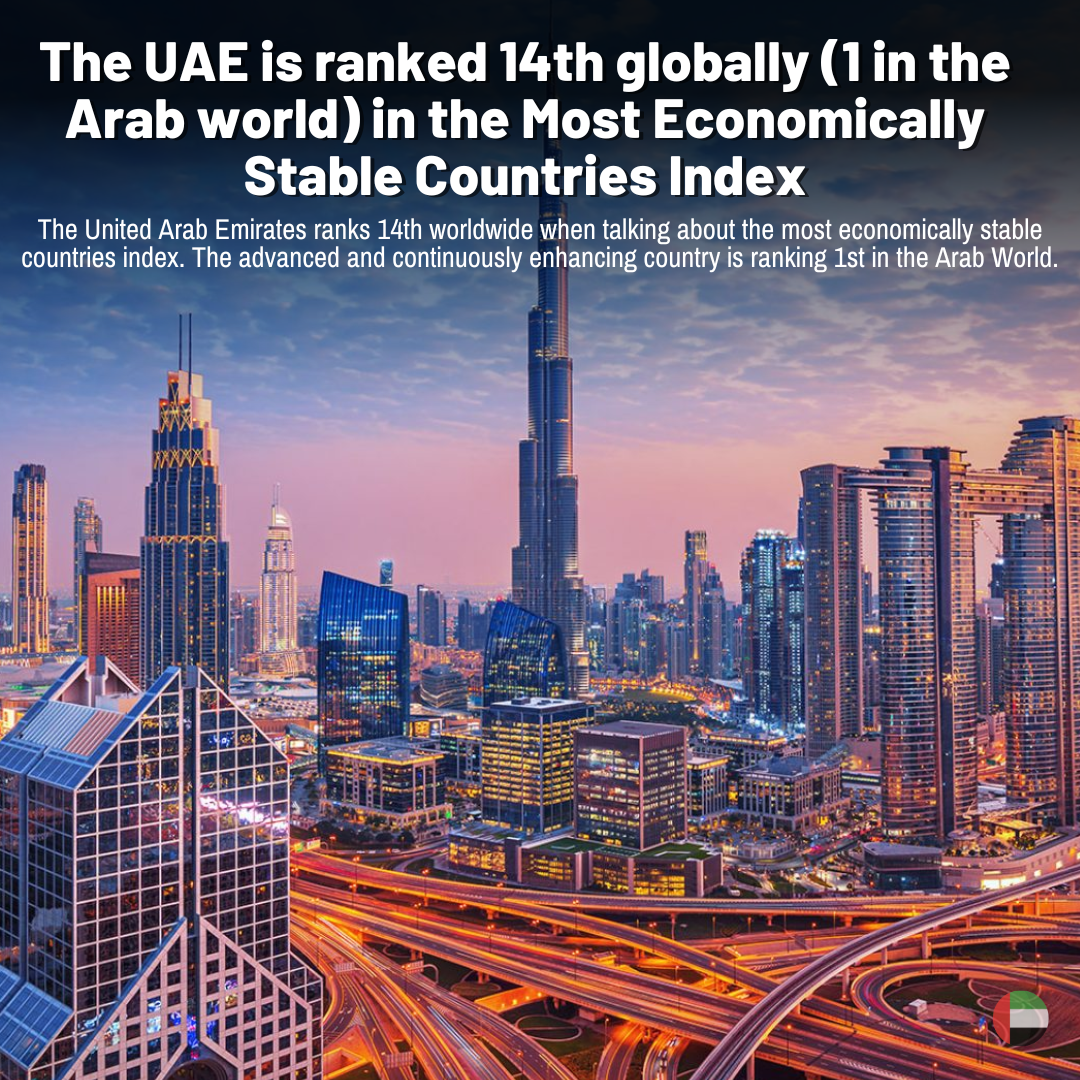 The United Arab Emirates ranks 14th worldwide when talking about the