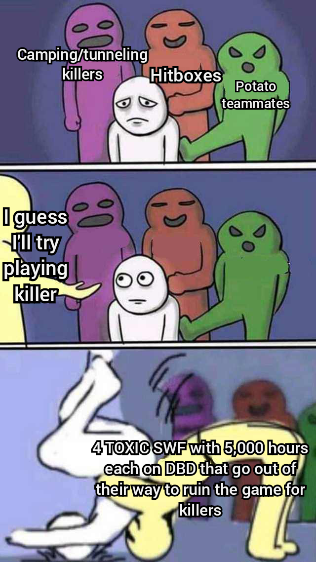 Killer is OP when I'm a survivor & Survivors are OP when I'm a killer