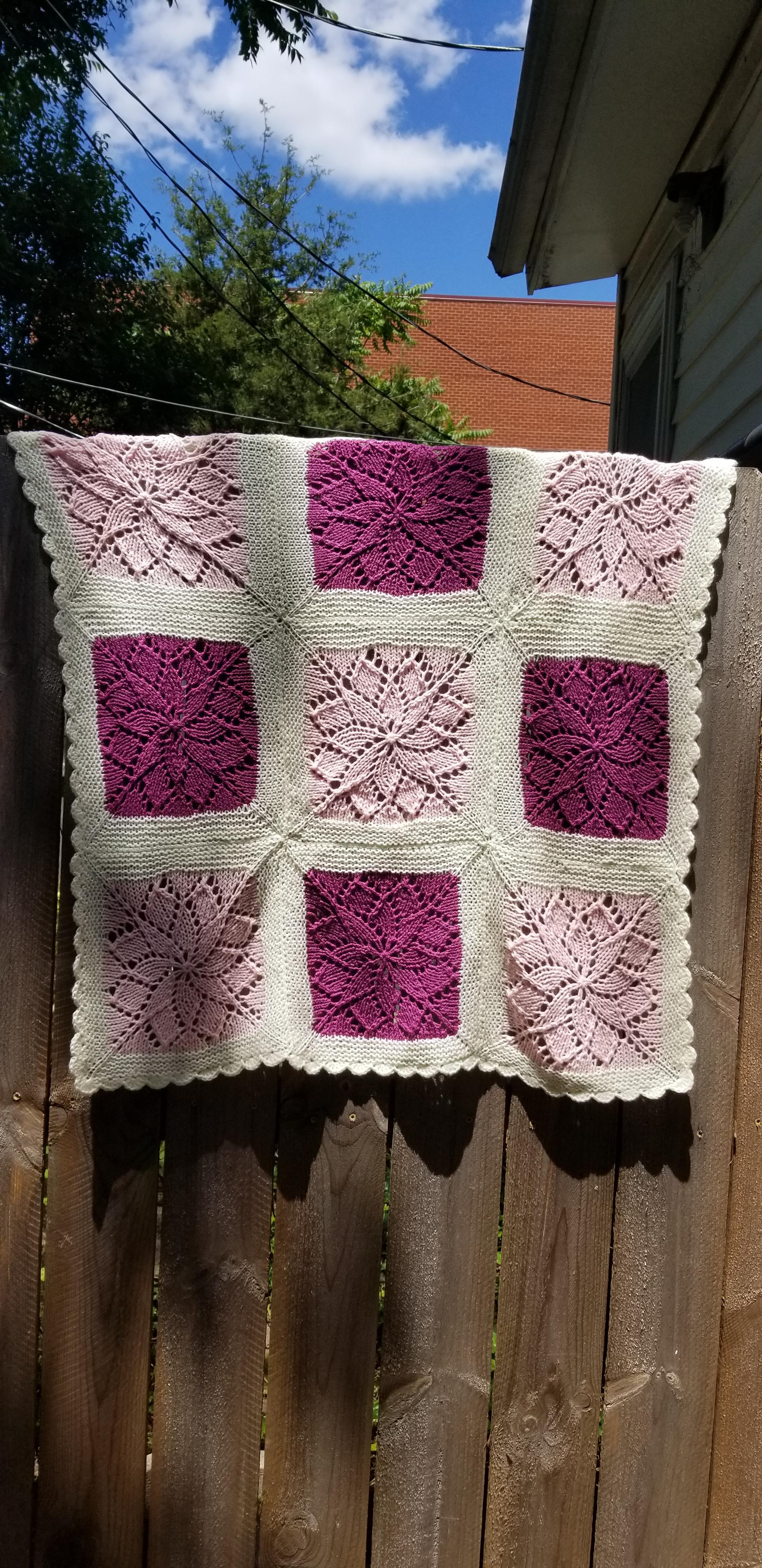 Vivid baby blanket for a friend's baby! r/knitting