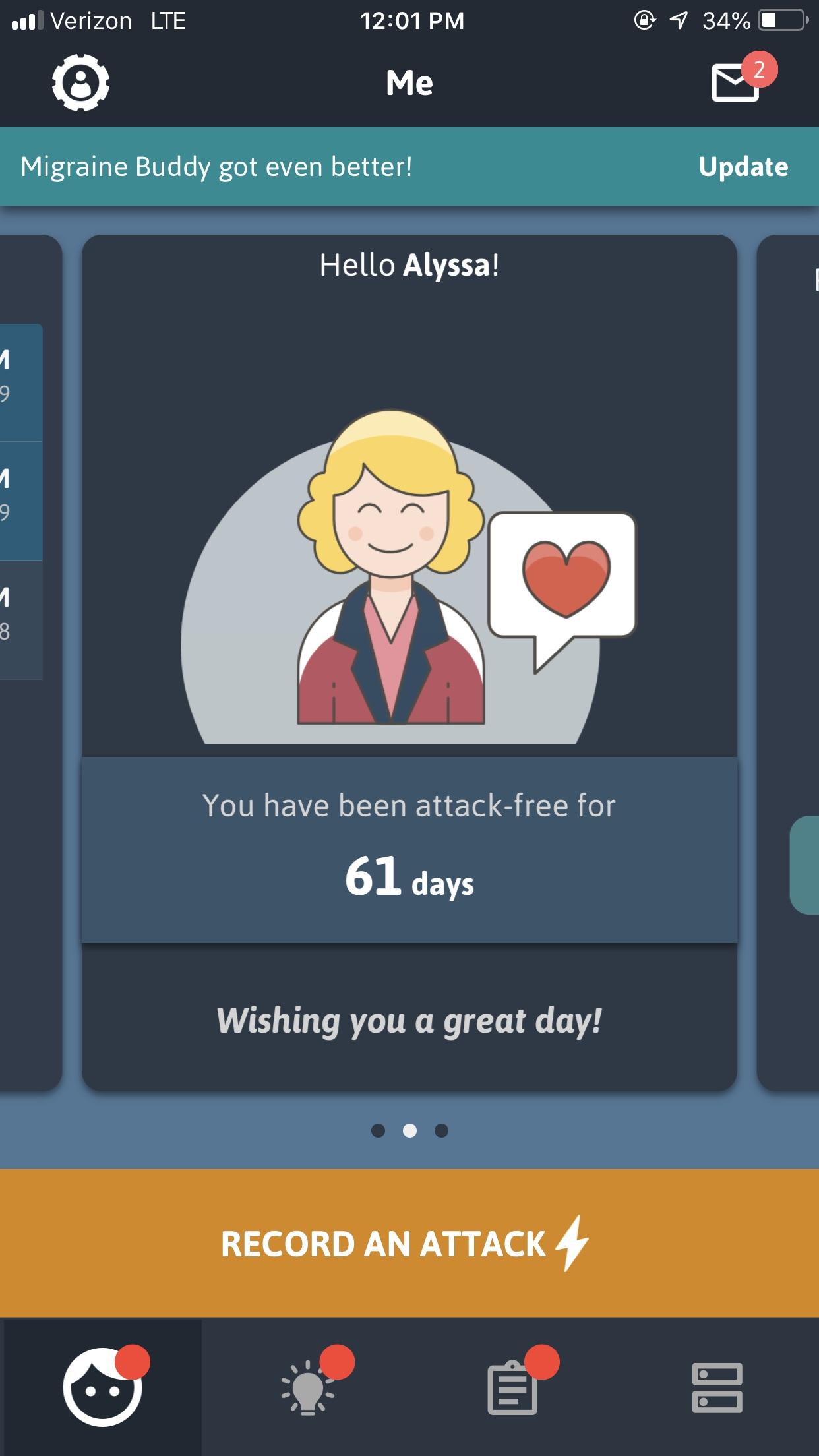 When you realize your last week long migraine happened