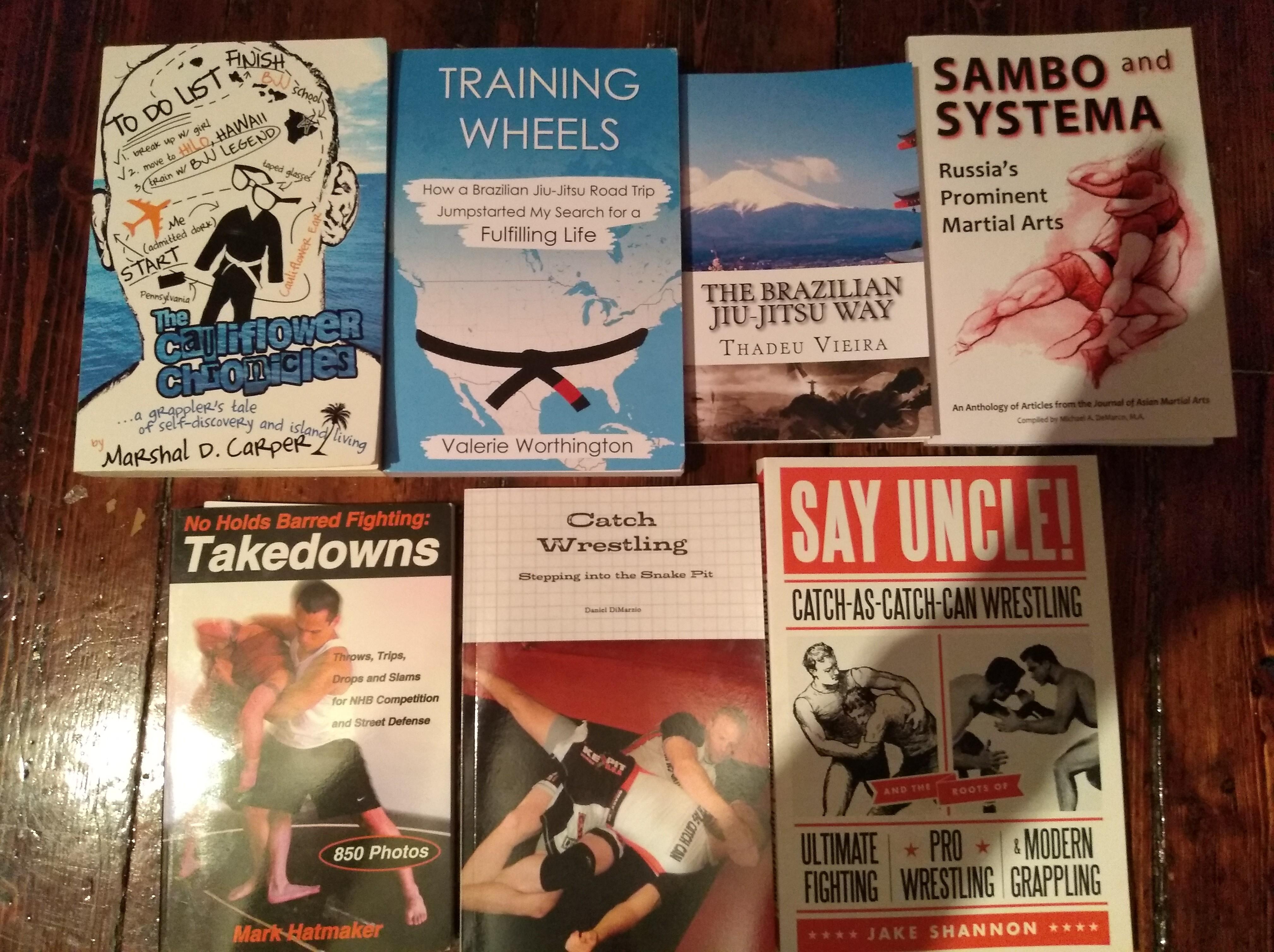 Second lot of BJJ/wrestling books from my collection. r/bjj