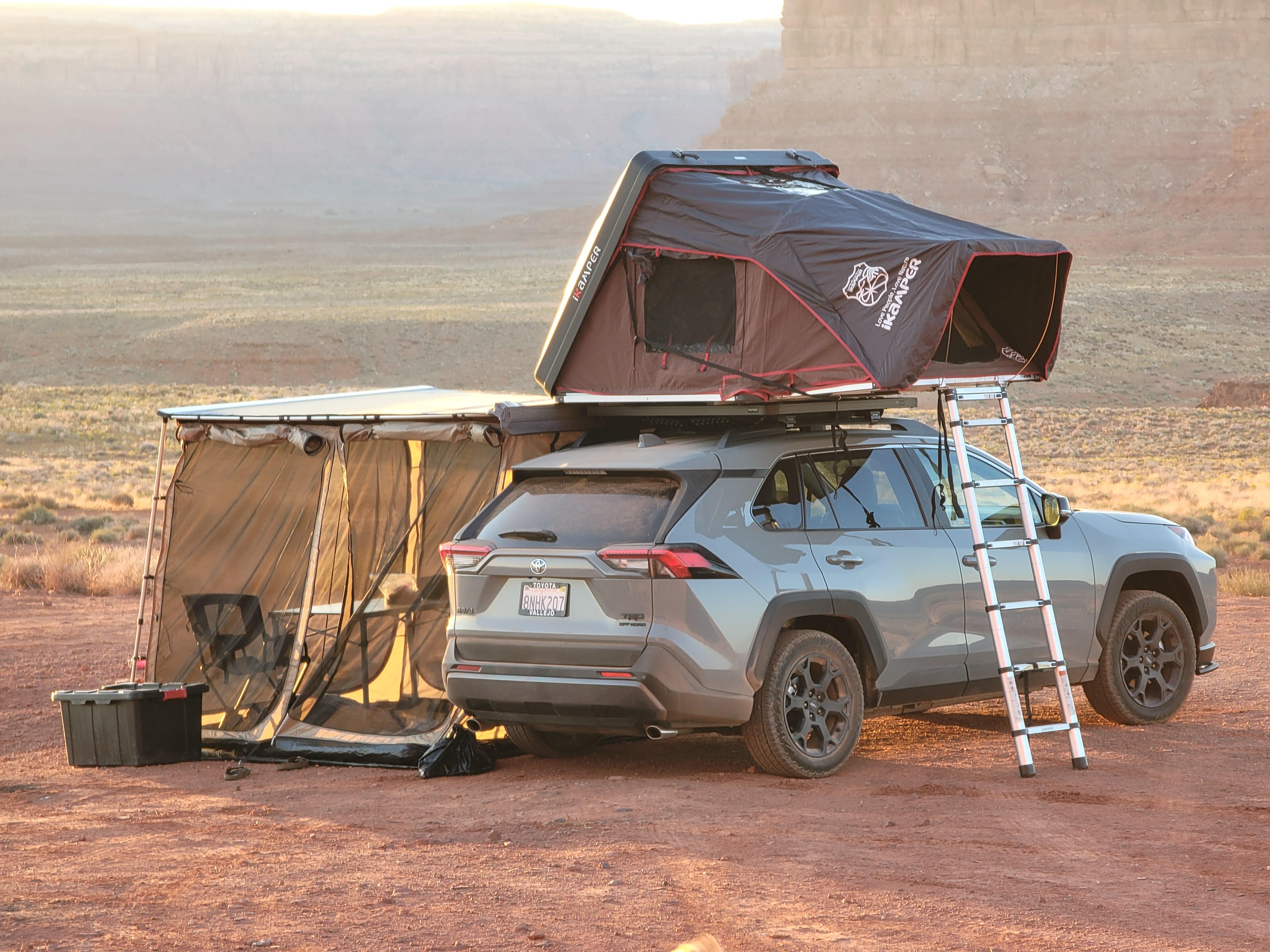 RAV4 TRD Overland Setup at Valley of the Gods in Utah r/camping