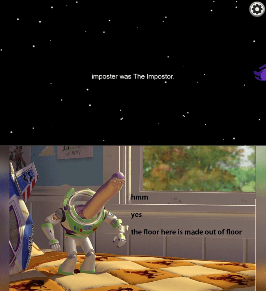 Hiding in plain sight r/AmongUs