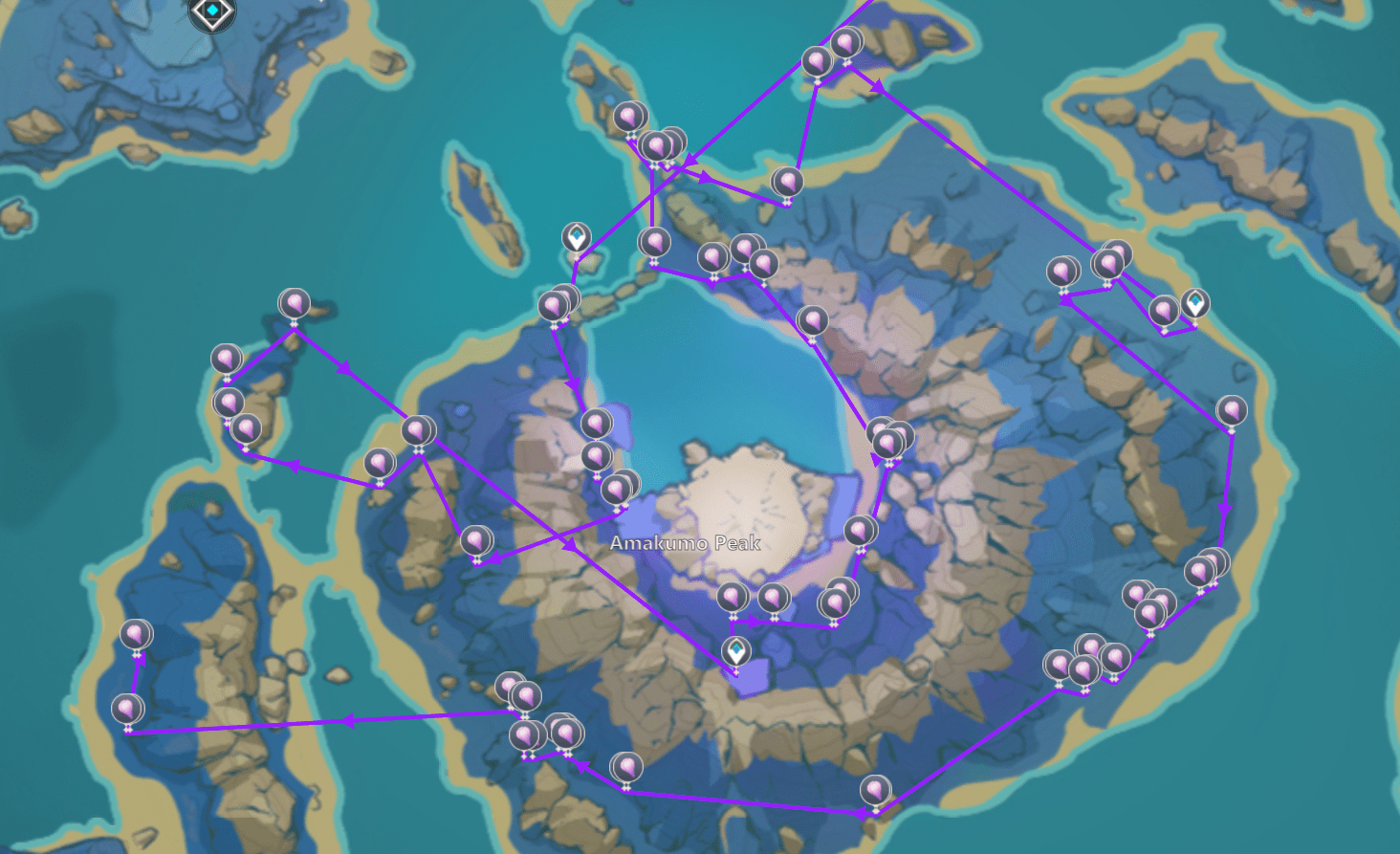 240 Amakumo Fruit farming route. Link in comments r/Genshin_Impact