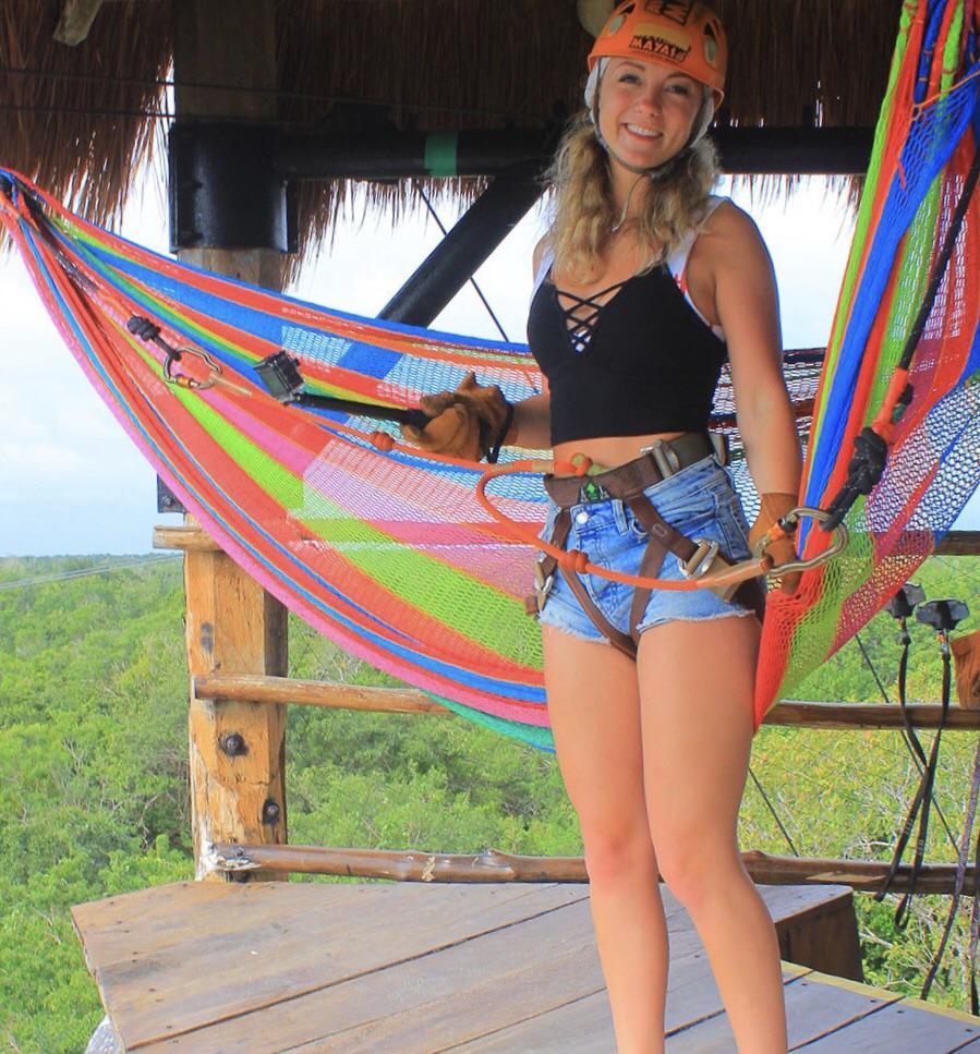 Having fun with ** Hammock Ziplines ** r/playadelcarmen
