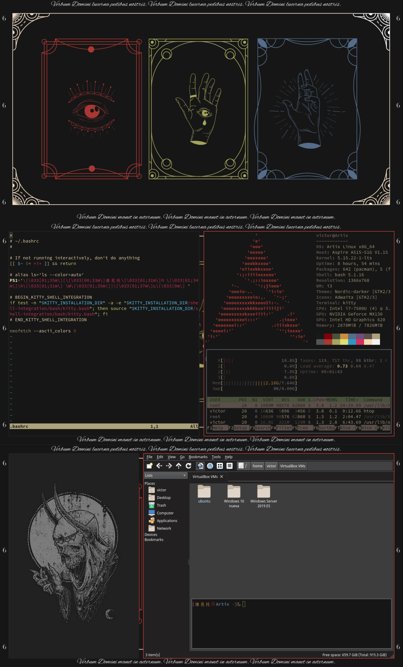 [i3gaps] Current rice. Working on status bar. Also any suggestion for