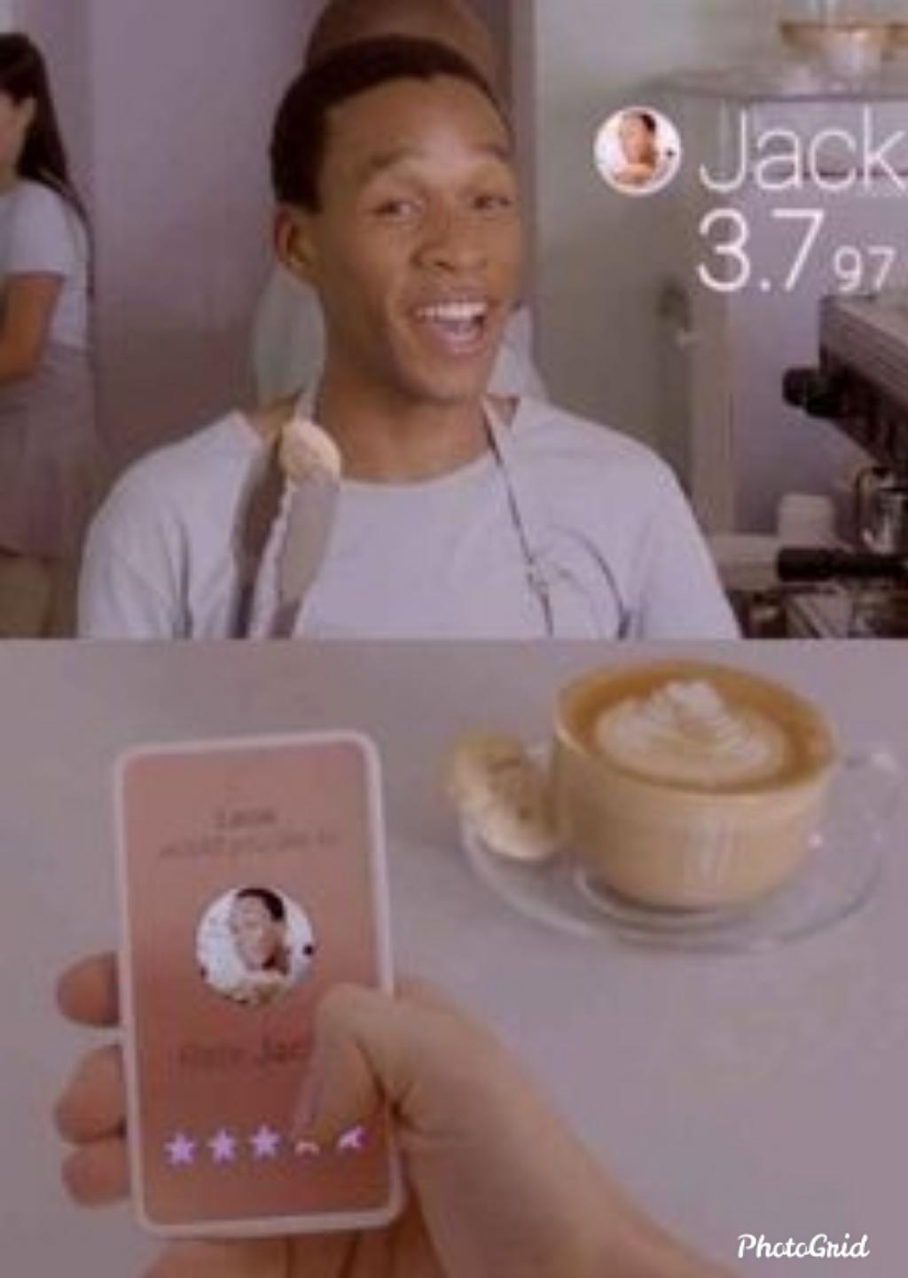 In Black Mirror season 3 episode 1 (Nosedive, 2016),the entire episode