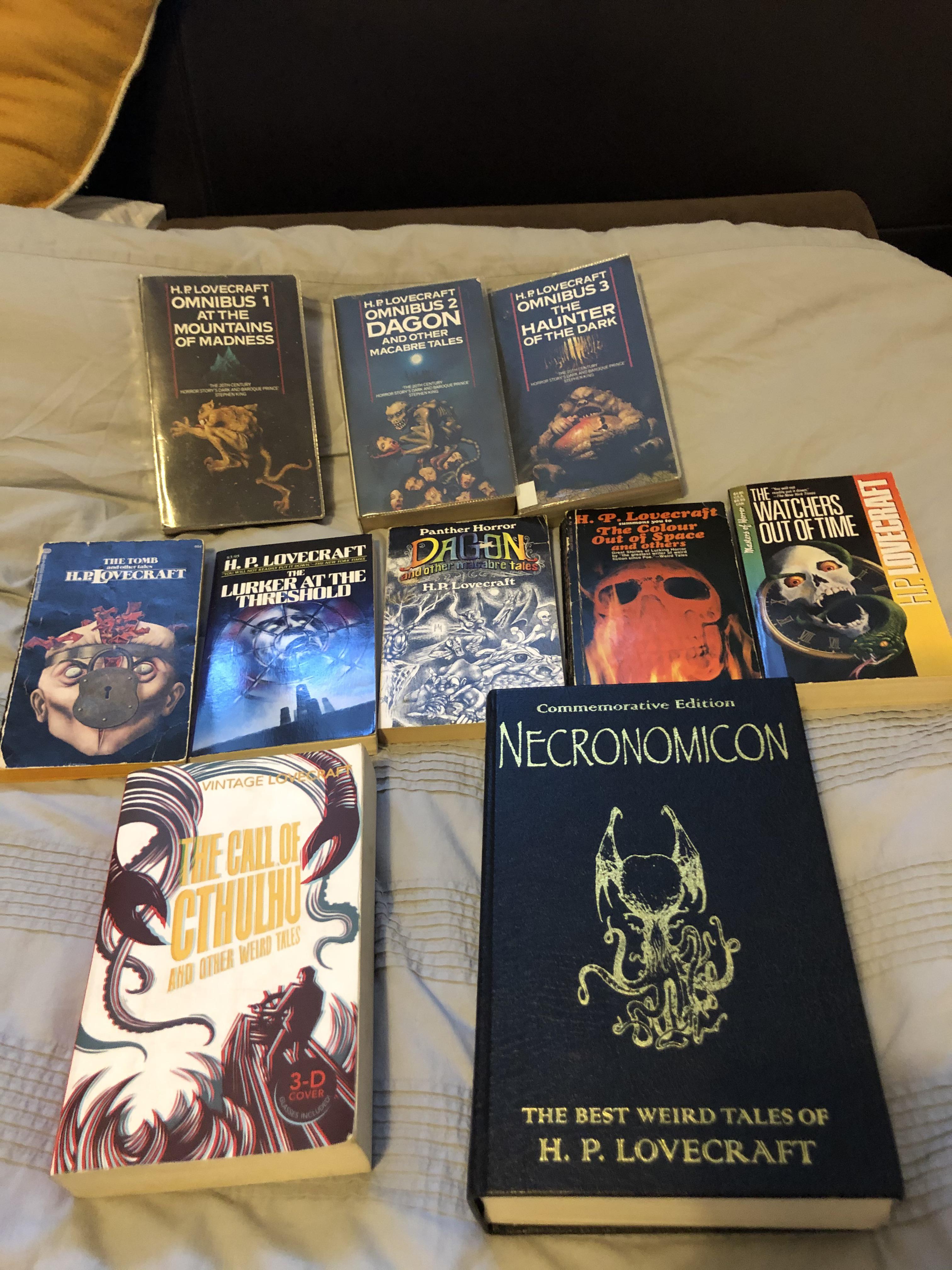 If I see lovecraft I buy it. The top three are my main ones to read the