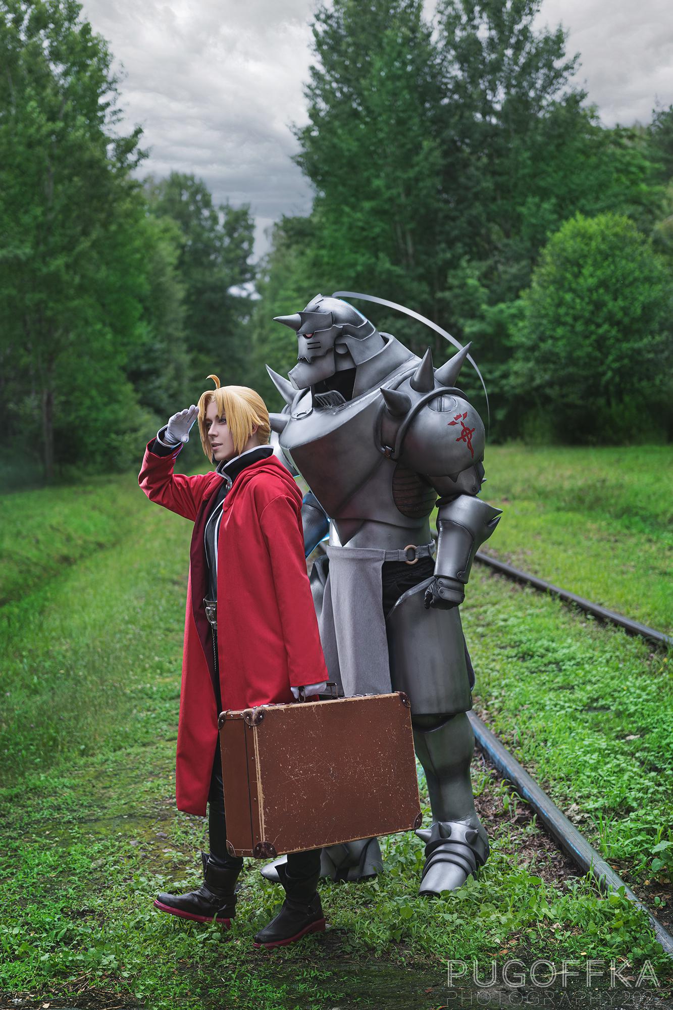 Fullmetal Alchemist, Edward cosplay by Kairi, Alphonse by Salem_1337